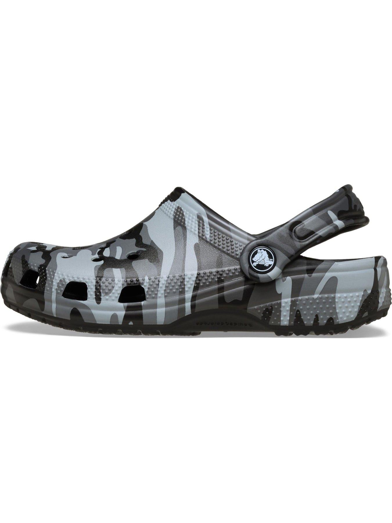 Image 6 of 6 of Crocs Kids Classic Camouflage Clog - Grey