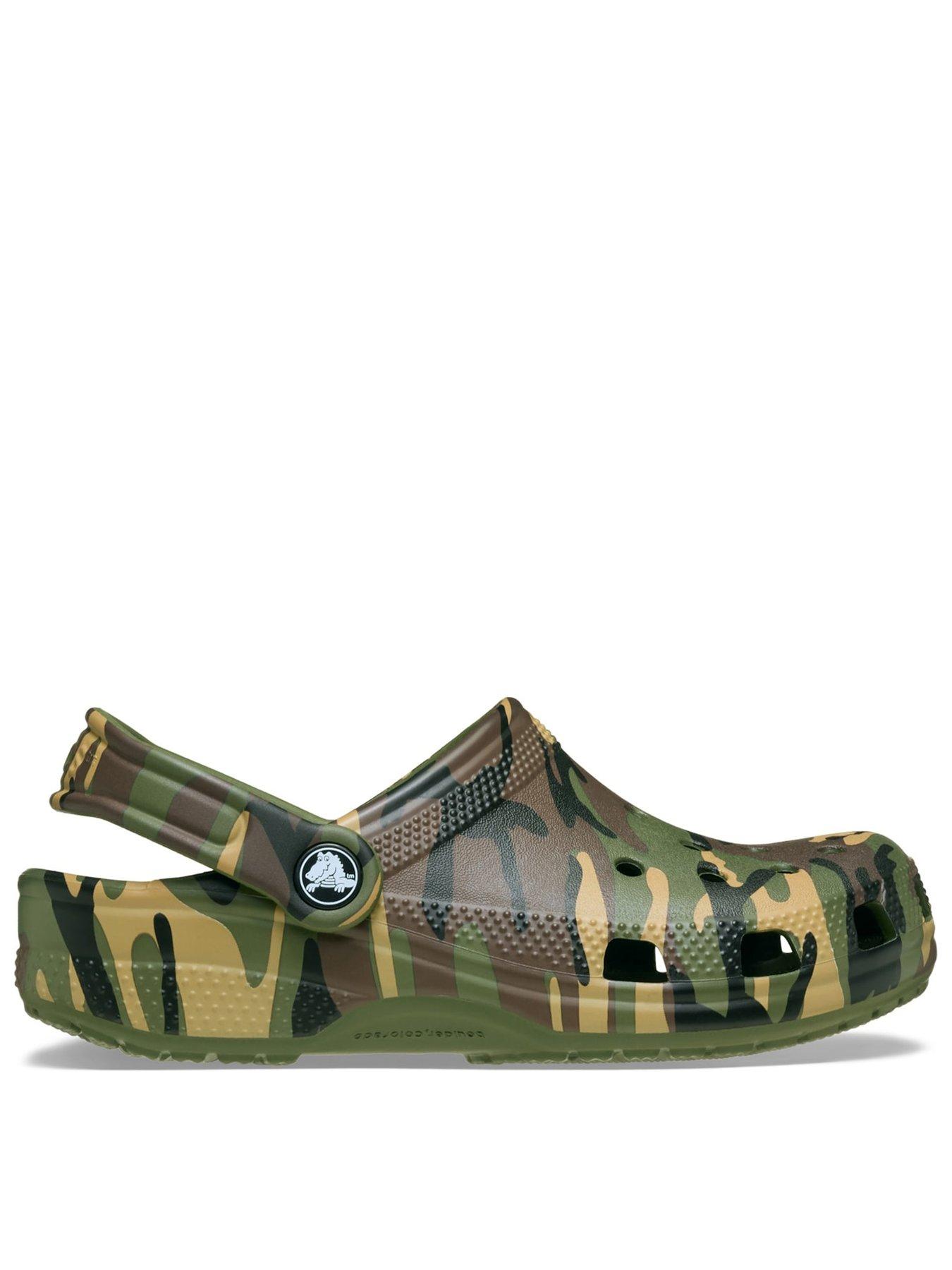 Crocs Kids Classic Camouflage Clog - Army Green