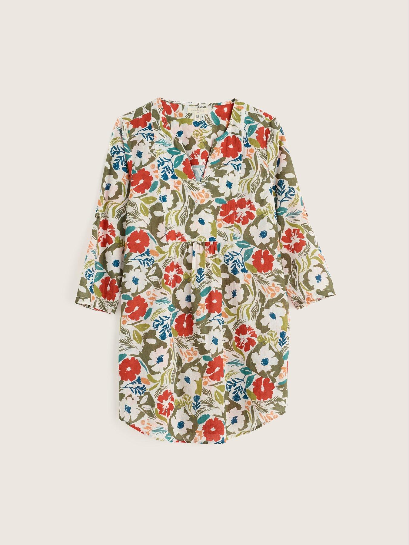 Image 4 of 5 of Seasalt Cornwall Op Art Tunic Summer Shadows Chalk - Multi