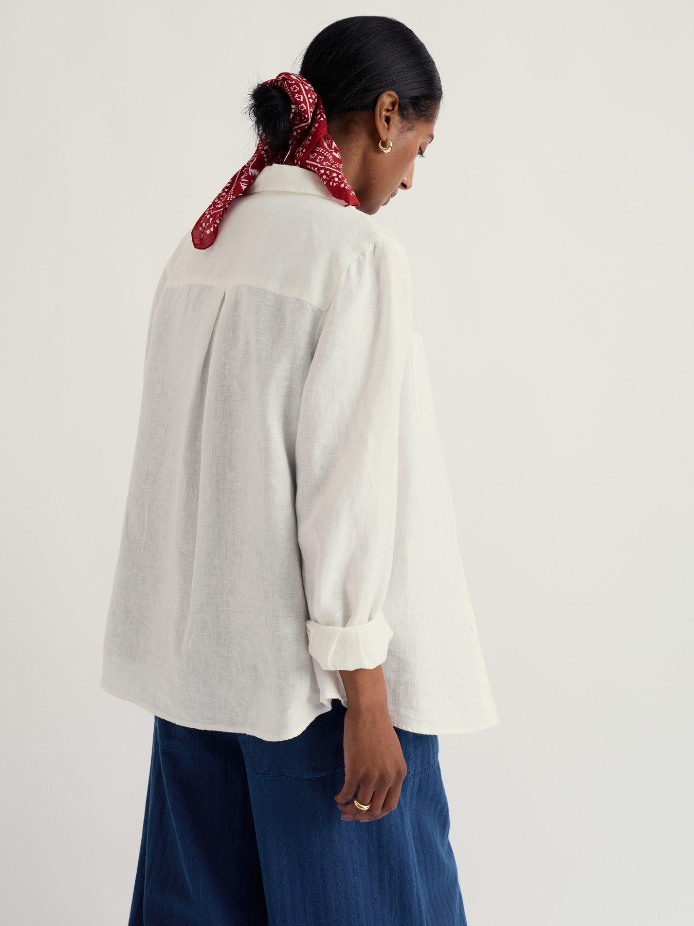 Image 2 of 5 of Seasalt Cornwall Hazel Branch Shirt Chalk