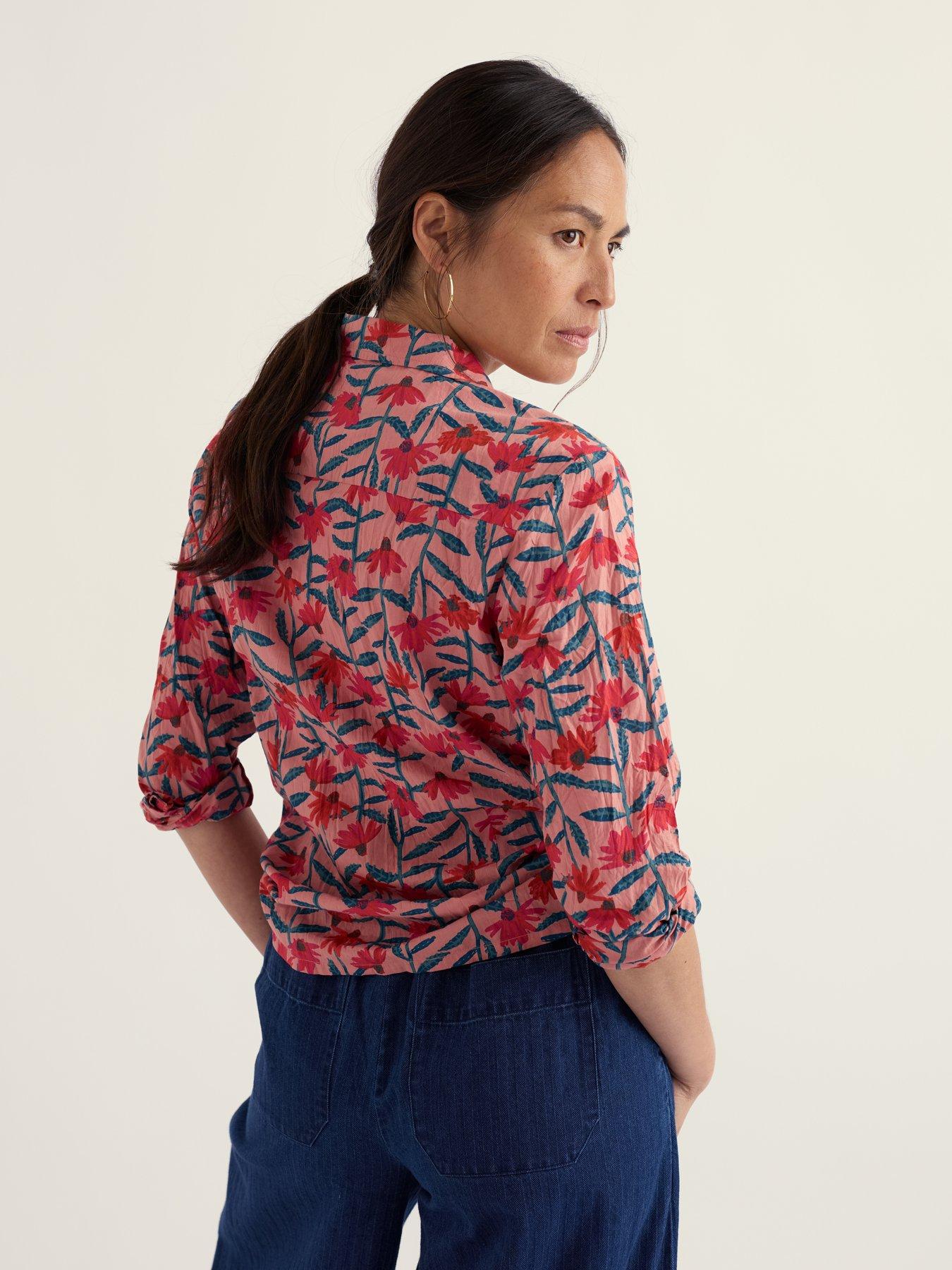 Image 2 of 5 of Seasalt Cornwall Larissa Shirt Echinacea Stems Rosehip - Multi