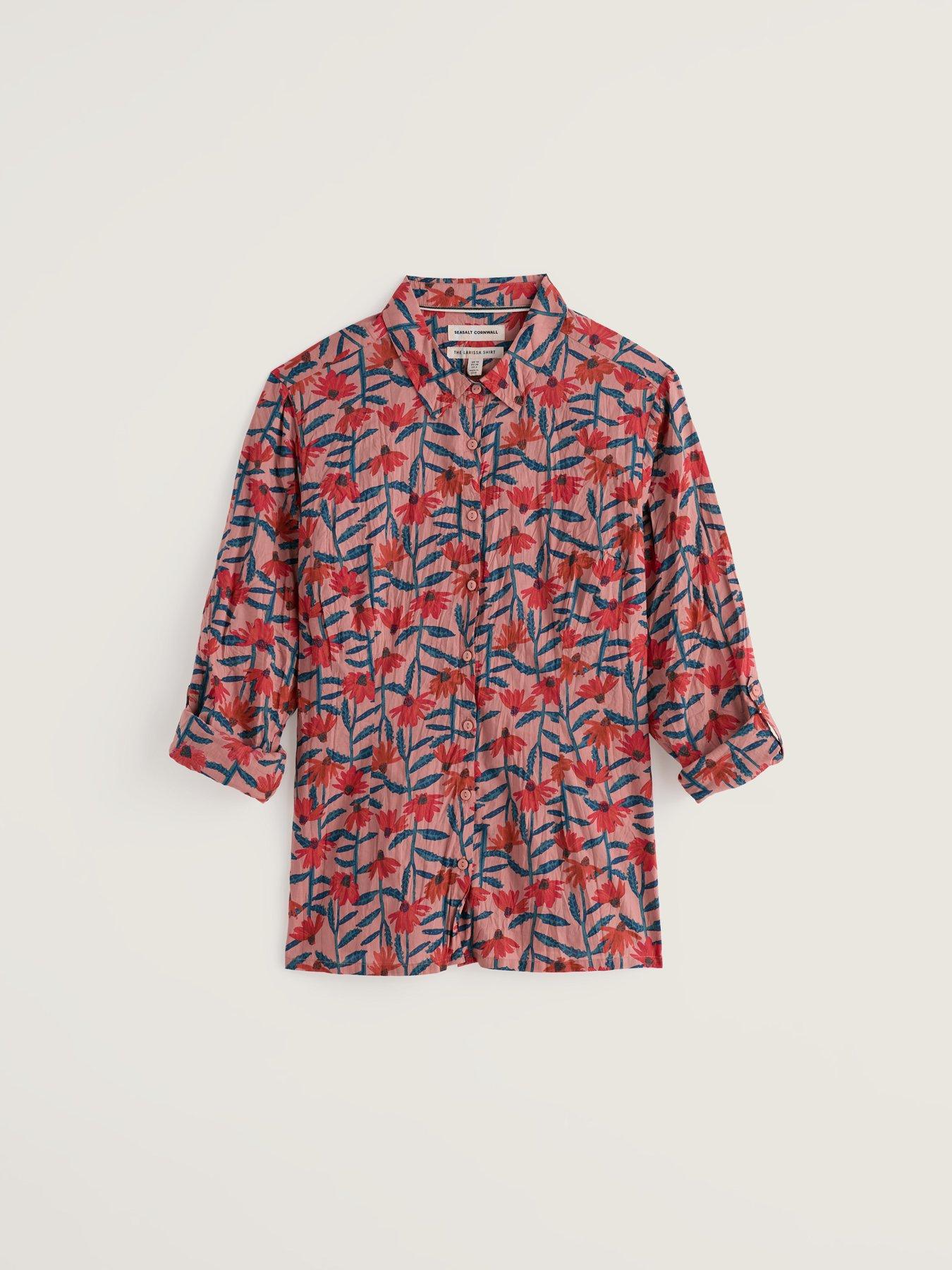 Image 5 of 5 of Seasalt Cornwall Larissa Shirt Echinacea Stems Rosehip - Multi
