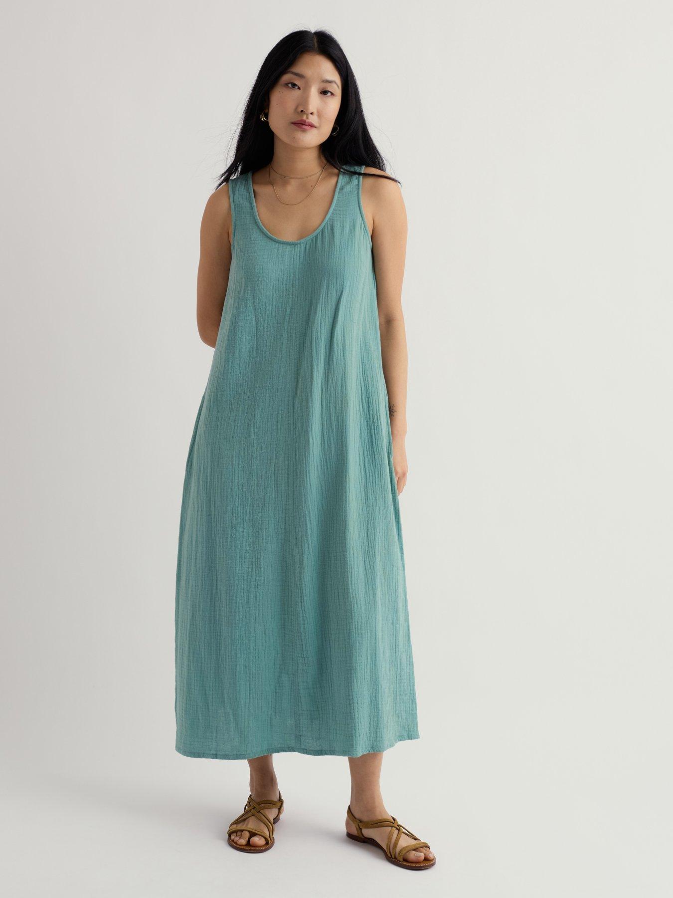 Seasalt Cornwall Helleborine Dress Sardine - Teal