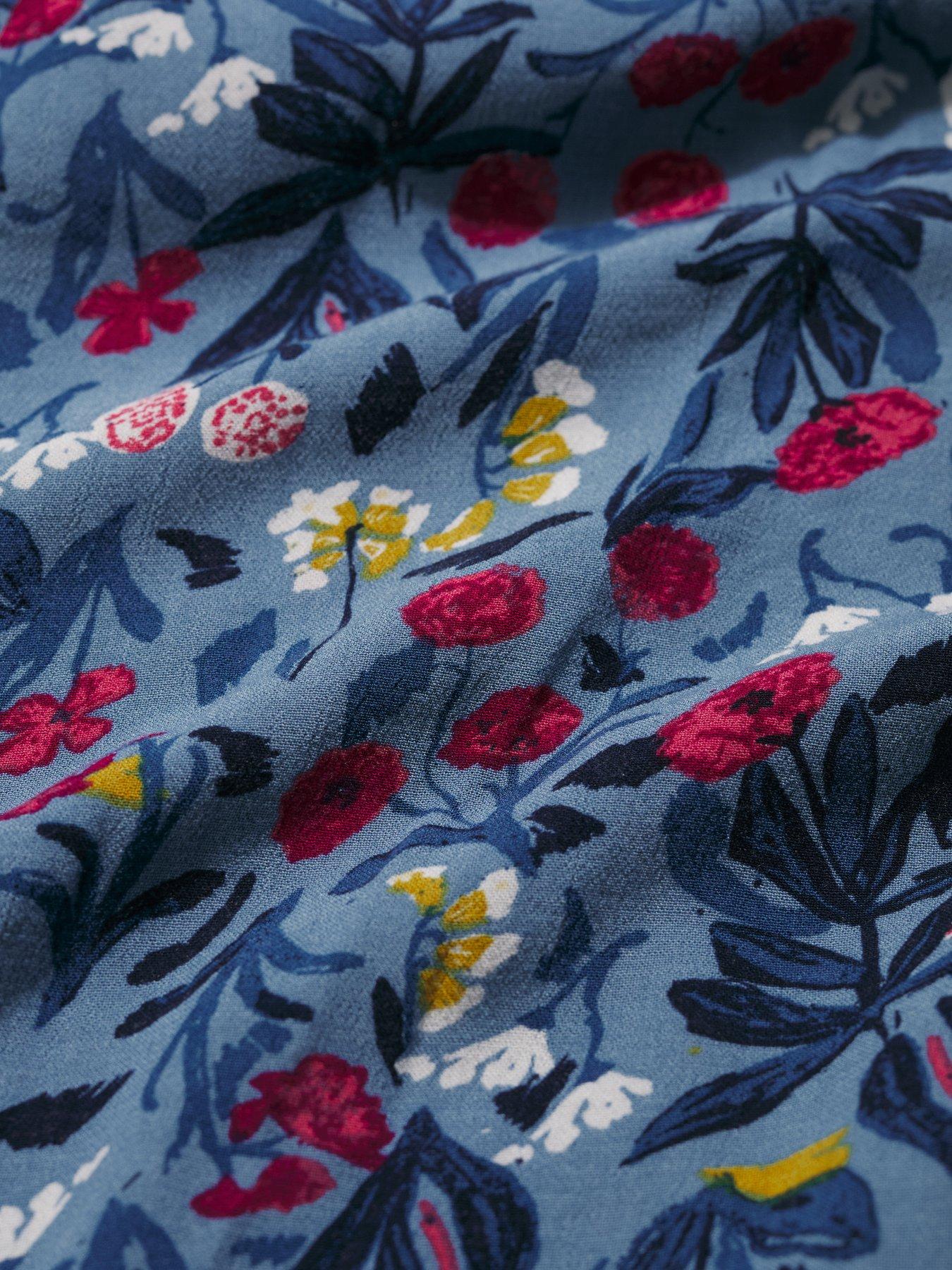 Image 5 of 5 of Seasalt Cornwall Marsh Violet Dress Spring Stems Seascape Mix - Multi