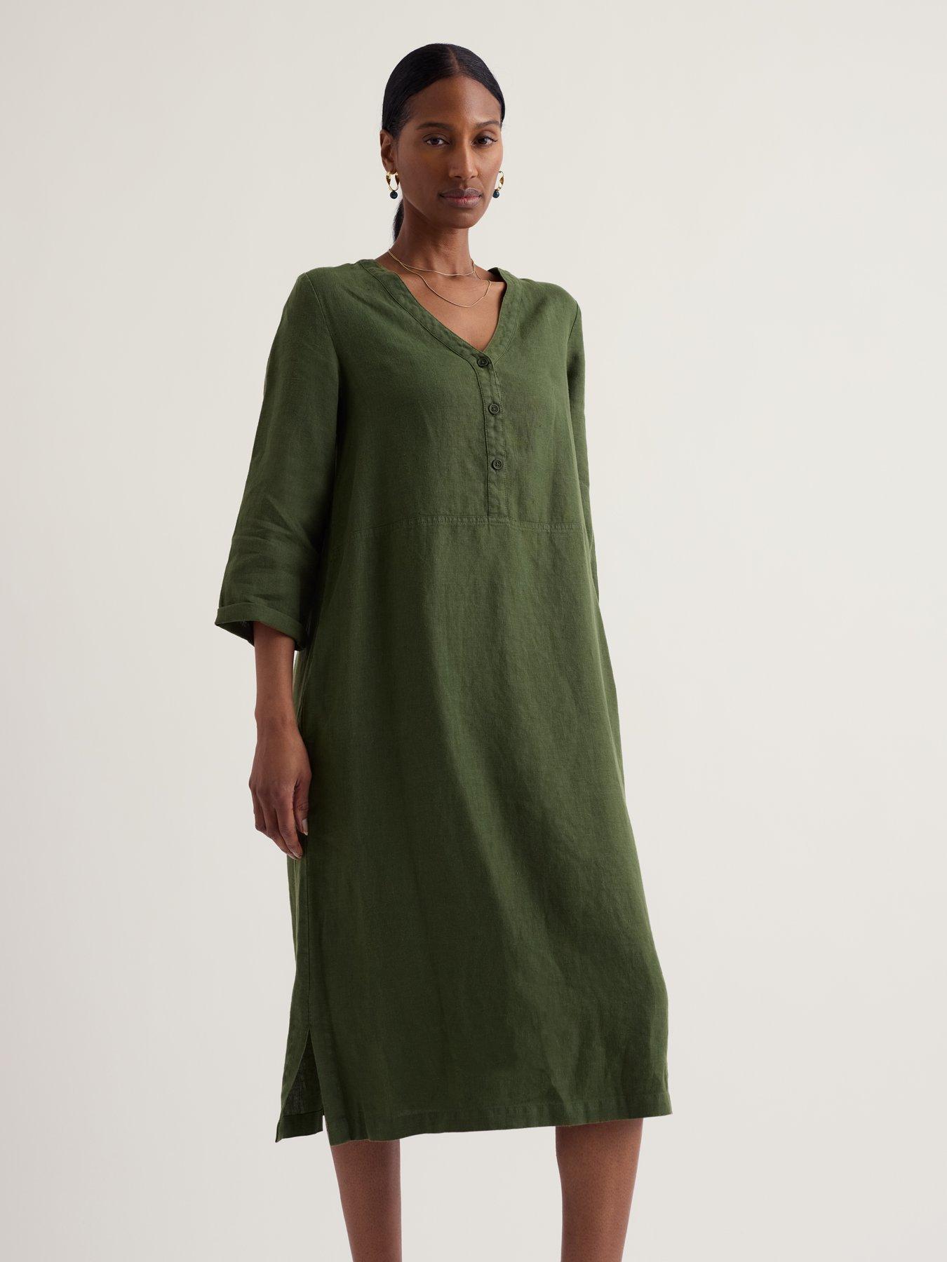 Seasalt Cornwall Dew Drop Dress Hosta - Green