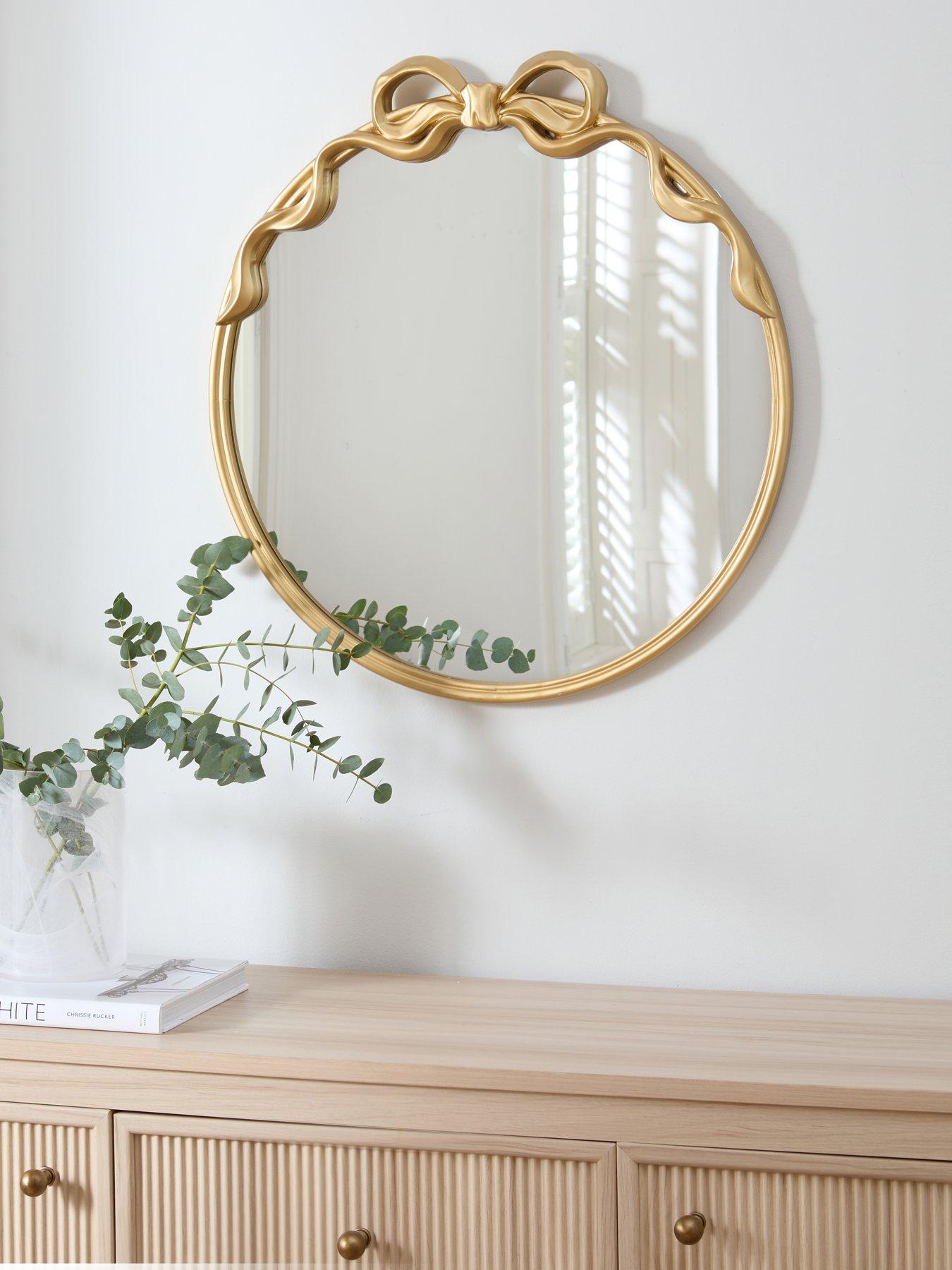 The Very Collection Circle Bow Mirror 60x64cm