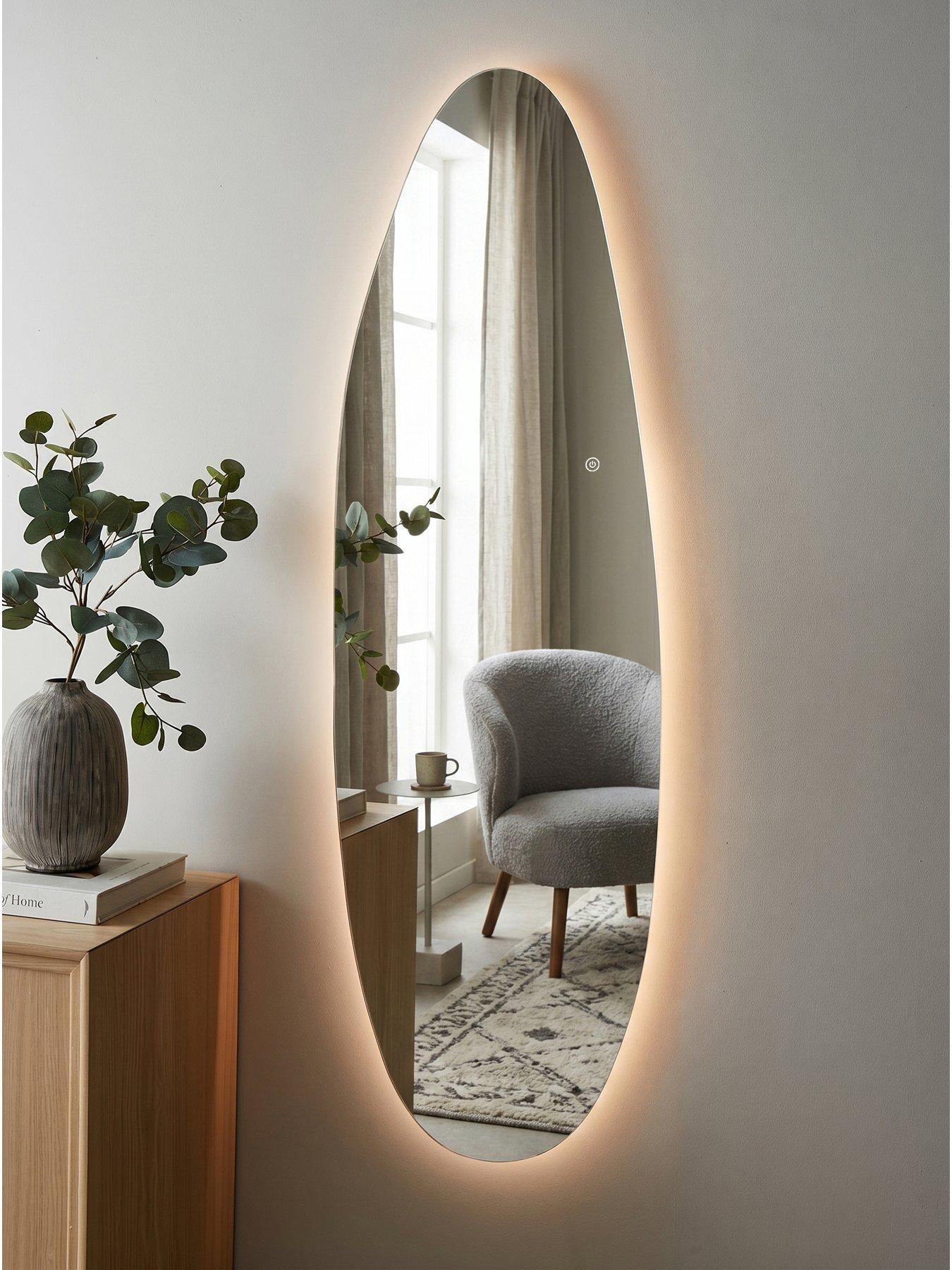 The Very Collection LED Orangic Wall Mirror 47x150cm