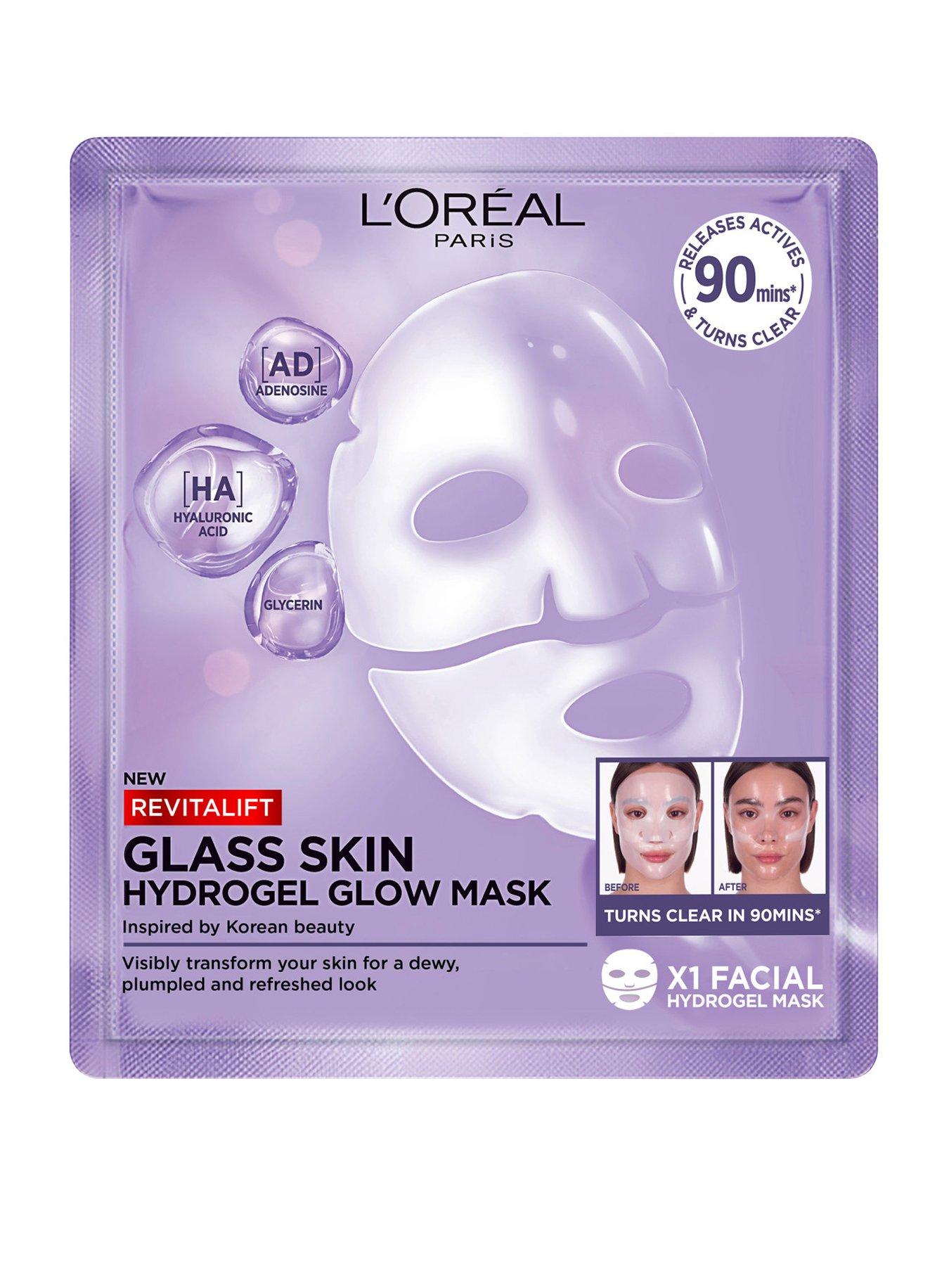 L'Oreal Paris Revitalift Filler Glass Skin Hydrogel Glow Mask (Single Pack)