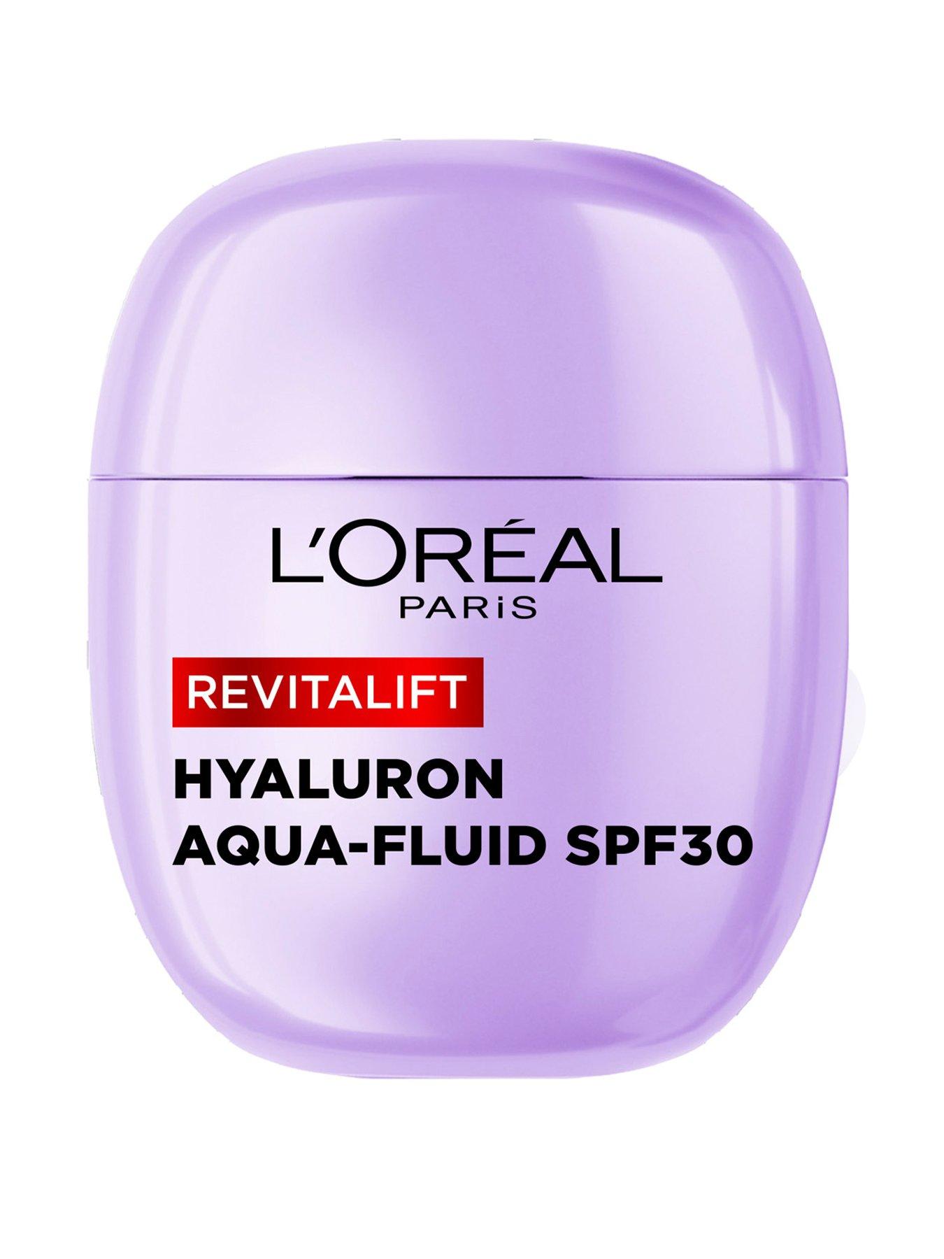 Image 1 of 8 of L'Oreal Paris Revitalift Filler Plumping Aqua-Fluid Moisturiser with SPF30