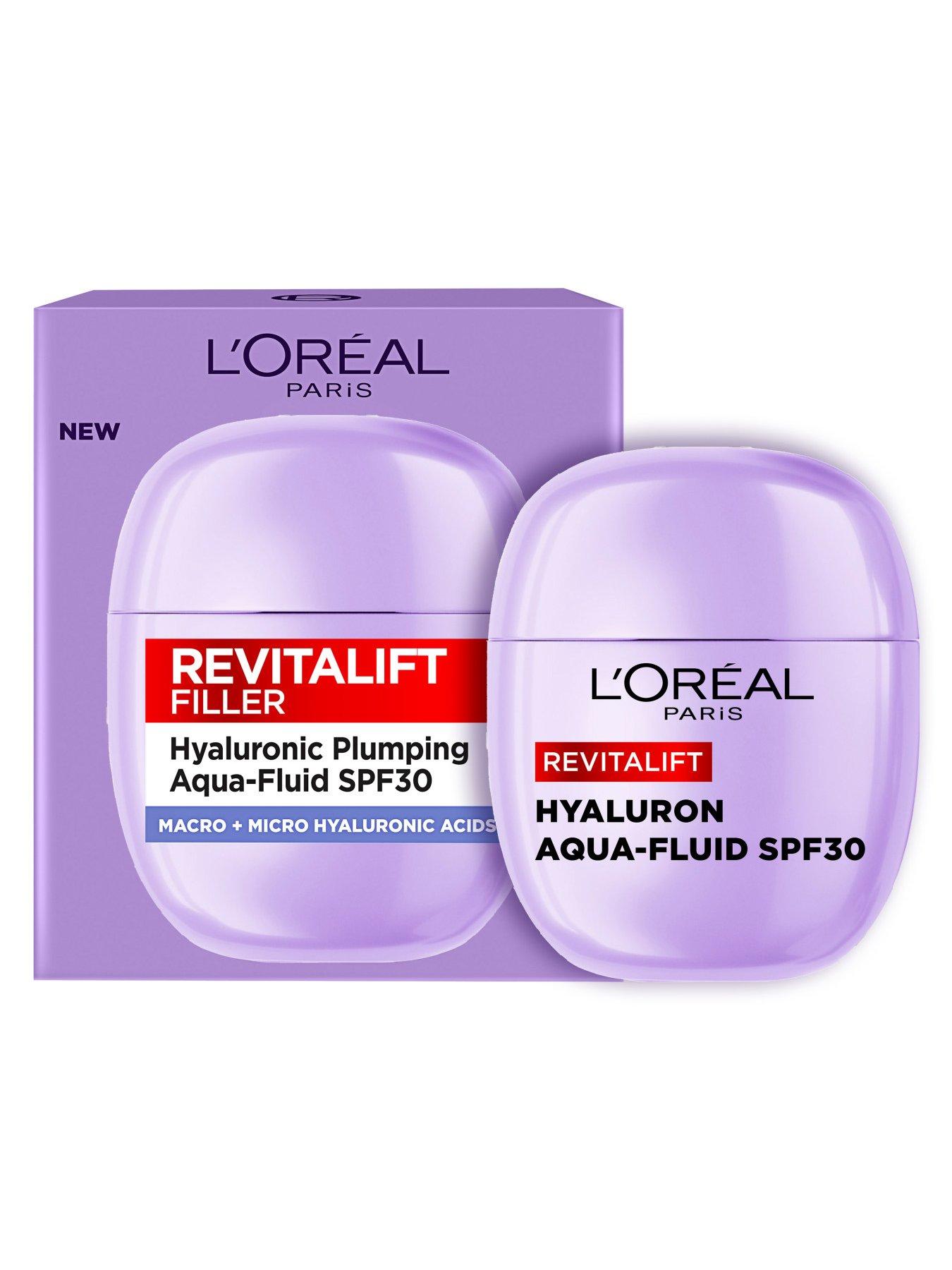 Image 2 of 8 of L'Oreal Paris Revitalift Filler Plumping Aqua-Fluid Moisturiser with SPF30