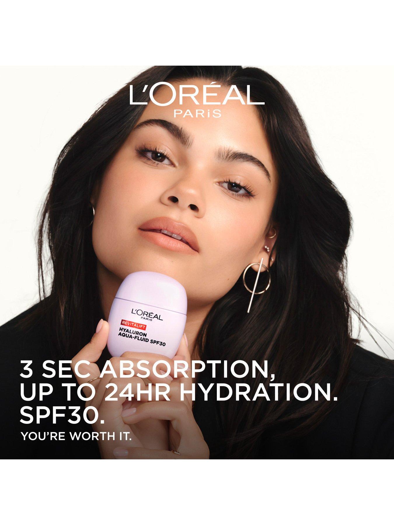 Image 4 of 8 of L'Oreal Paris Revitalift Filler Plumping Aqua-Fluid Moisturiser with SPF30