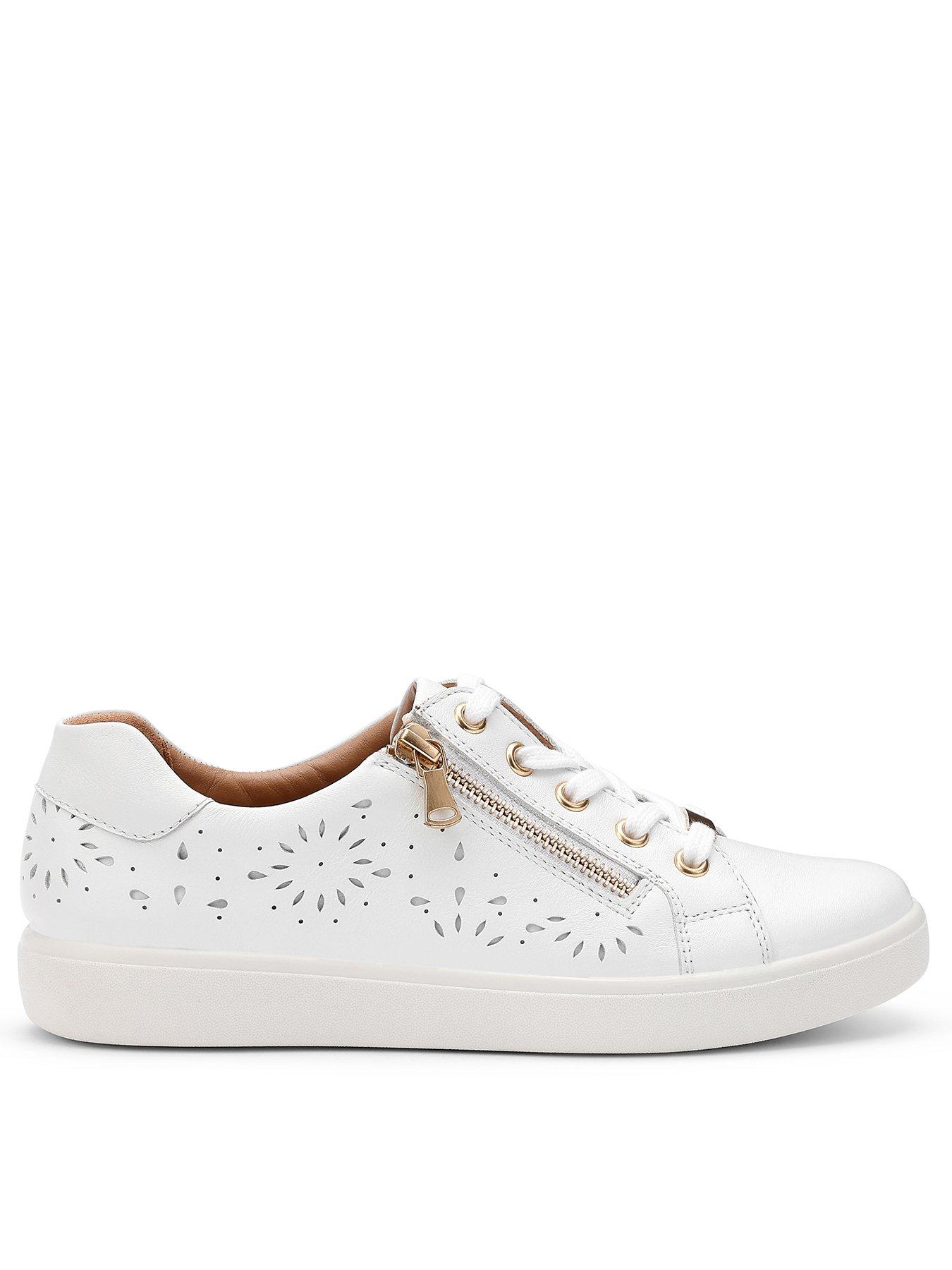 Hotter Wonder Wide - White Perf