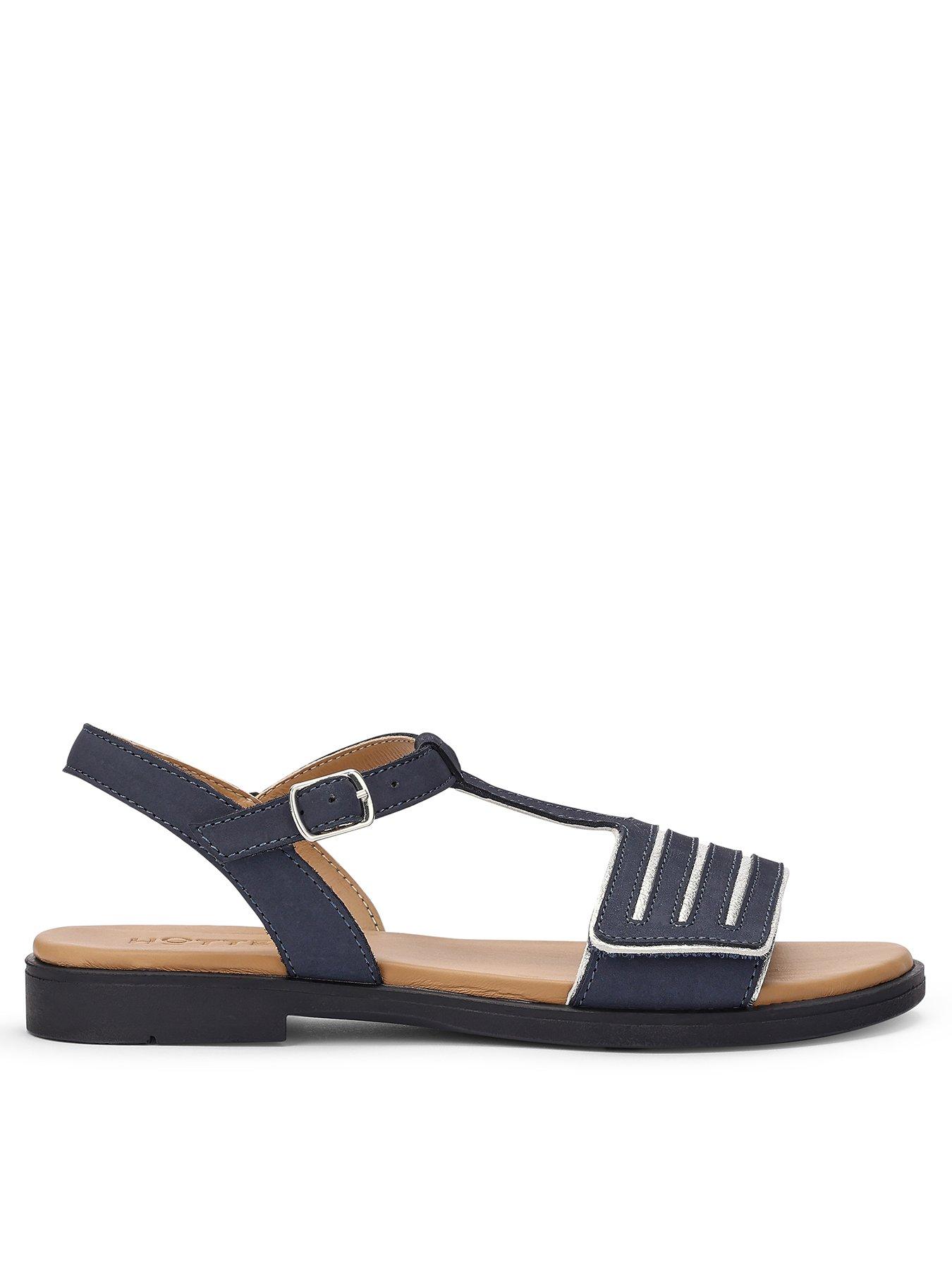 Hotter Lyla Wide - Navy-silver