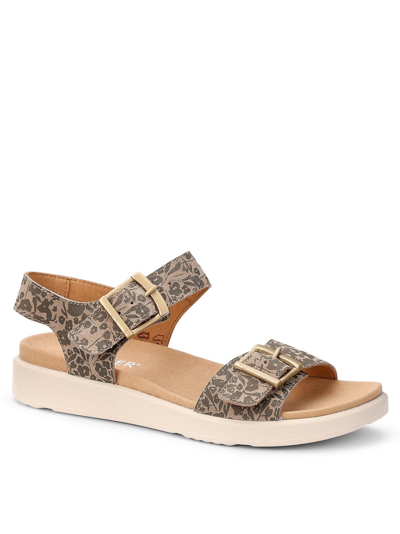  image of hotter-corfu-khaki-floral