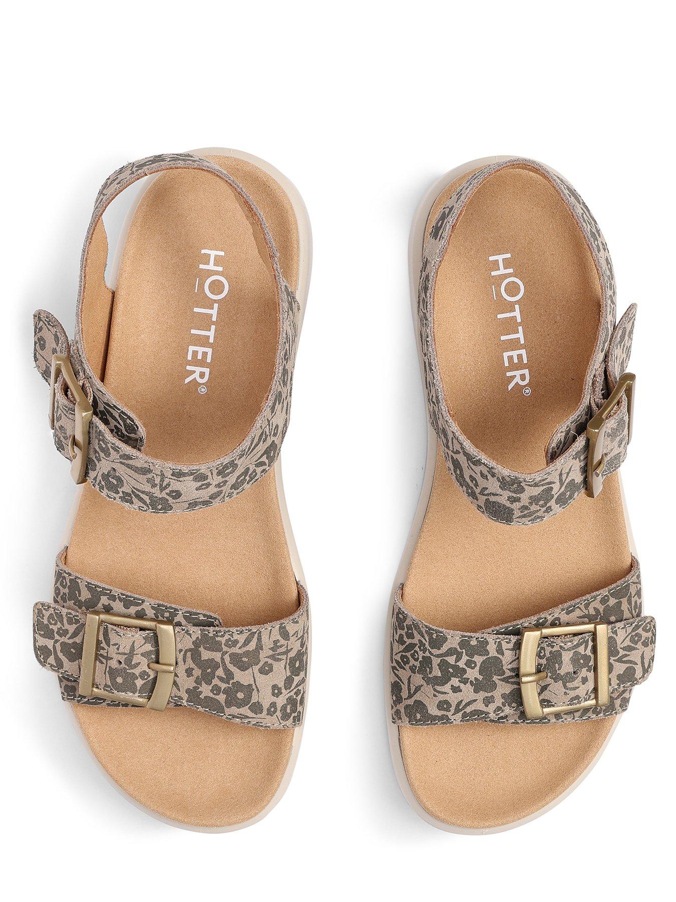  image of hotter-corfu-khaki-floral