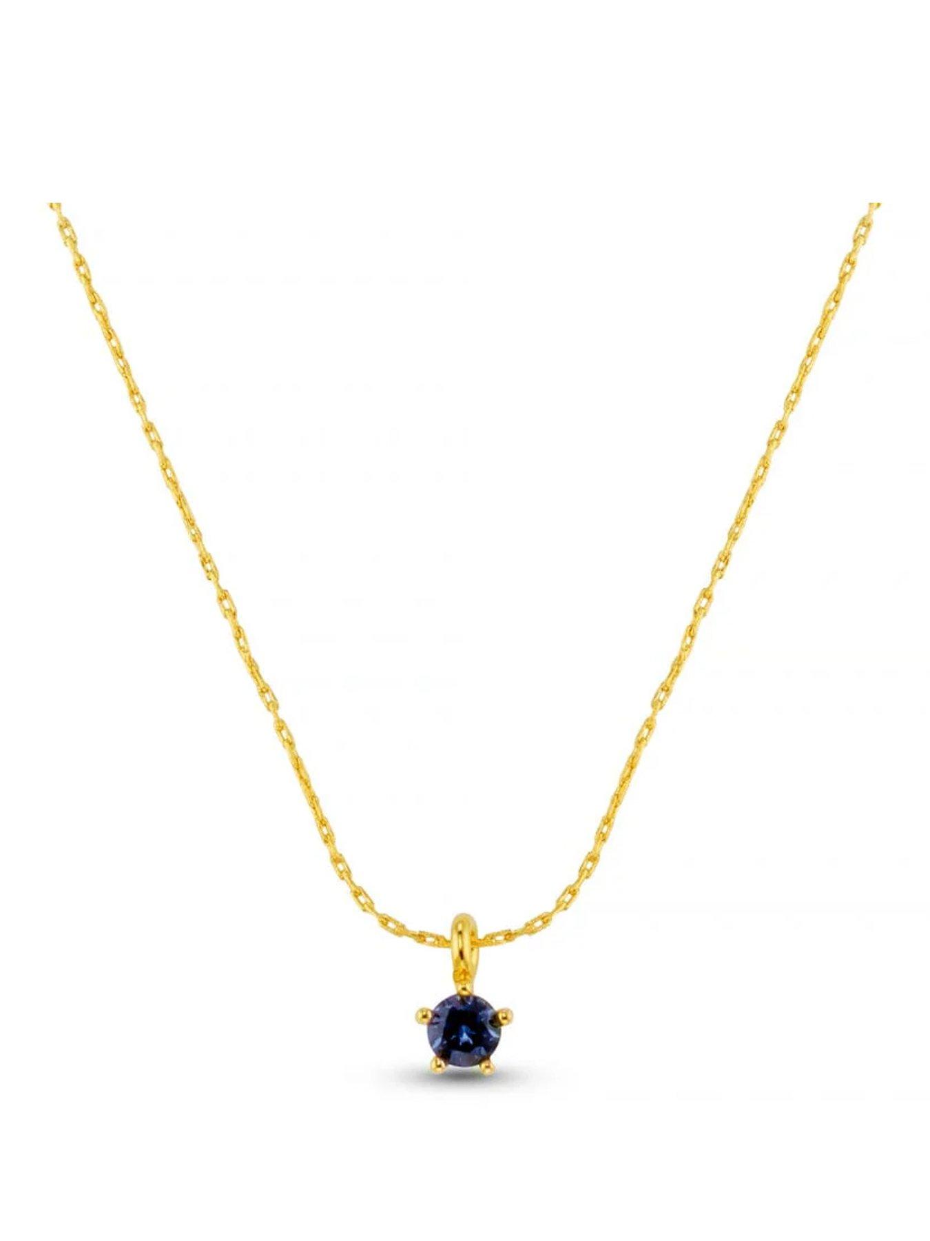  image of orelia-fine-blue-collar-necklace