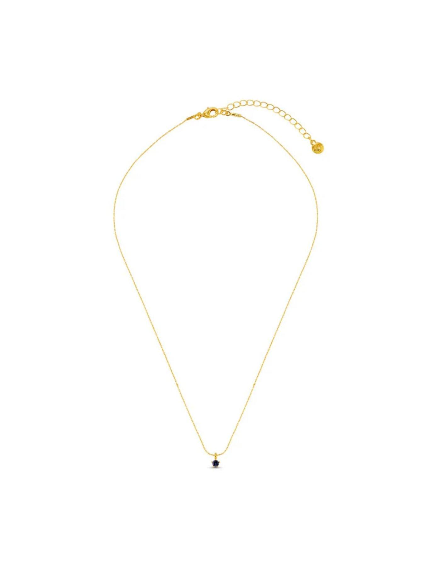  image of orelia-fine-blue-collar-necklace