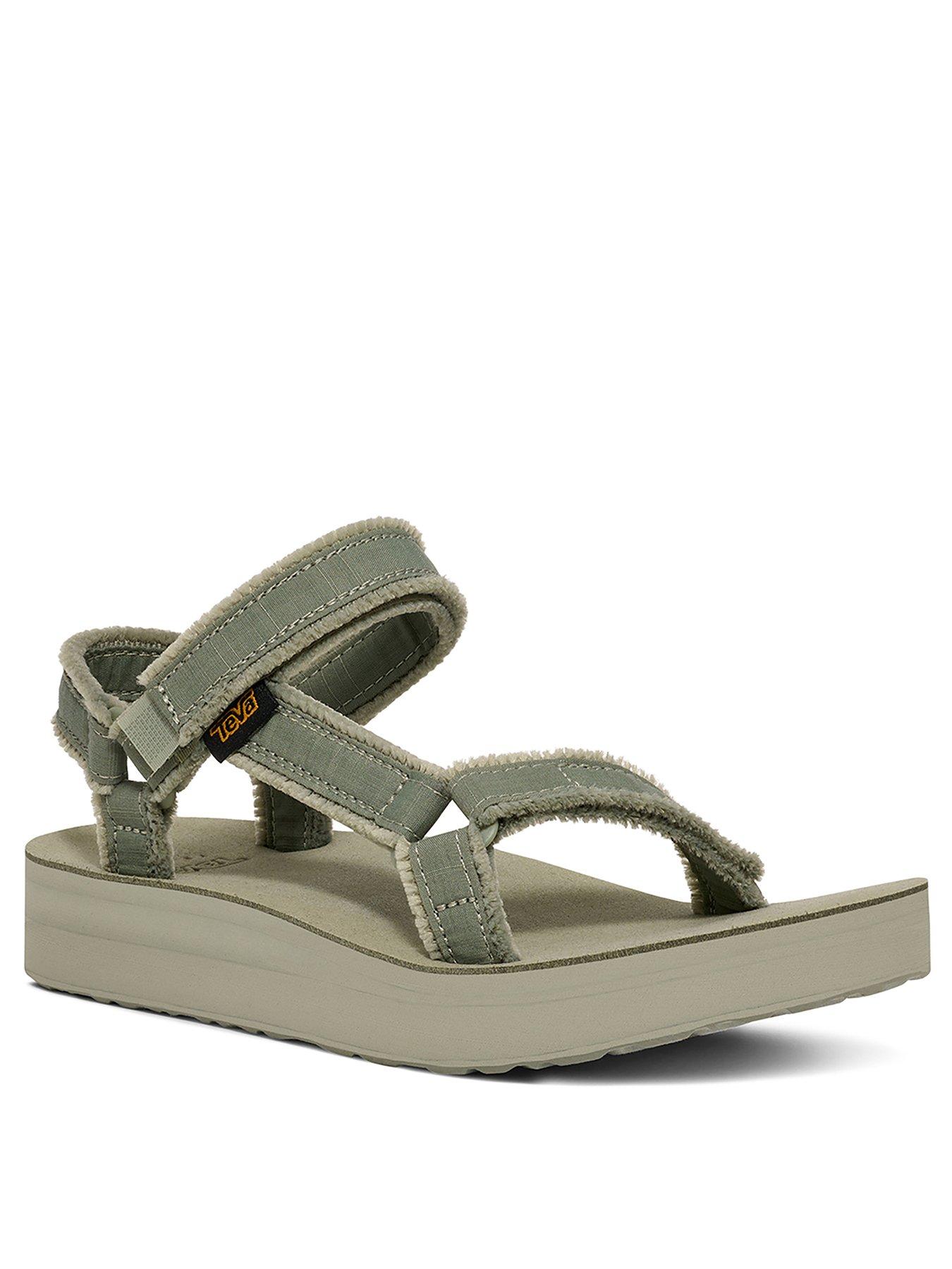 Image 2 of 6 of Teva Midform Universal Canvas Sandals - Green