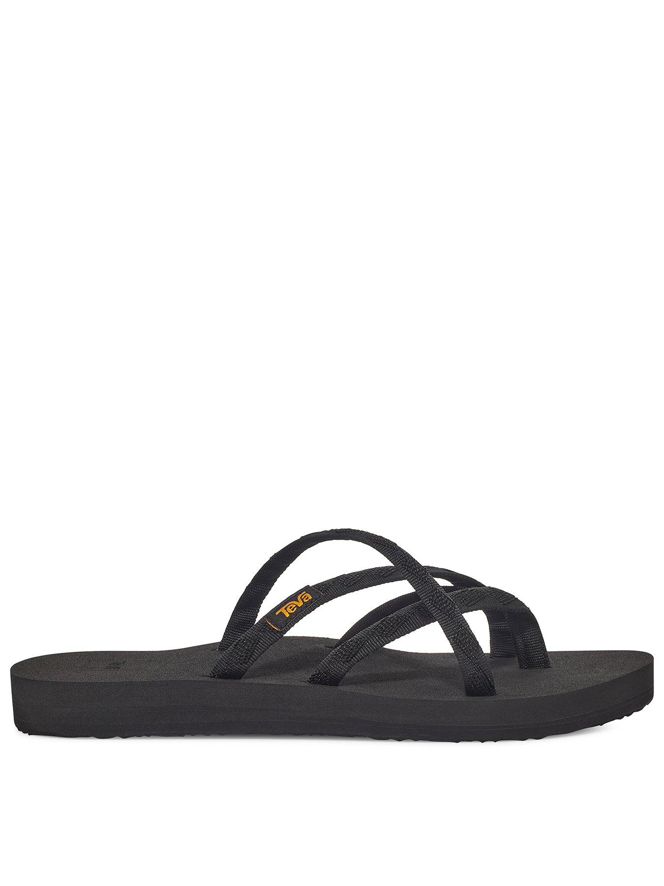 front image of teva-olowahu-flat-sandals-nbsp--black
