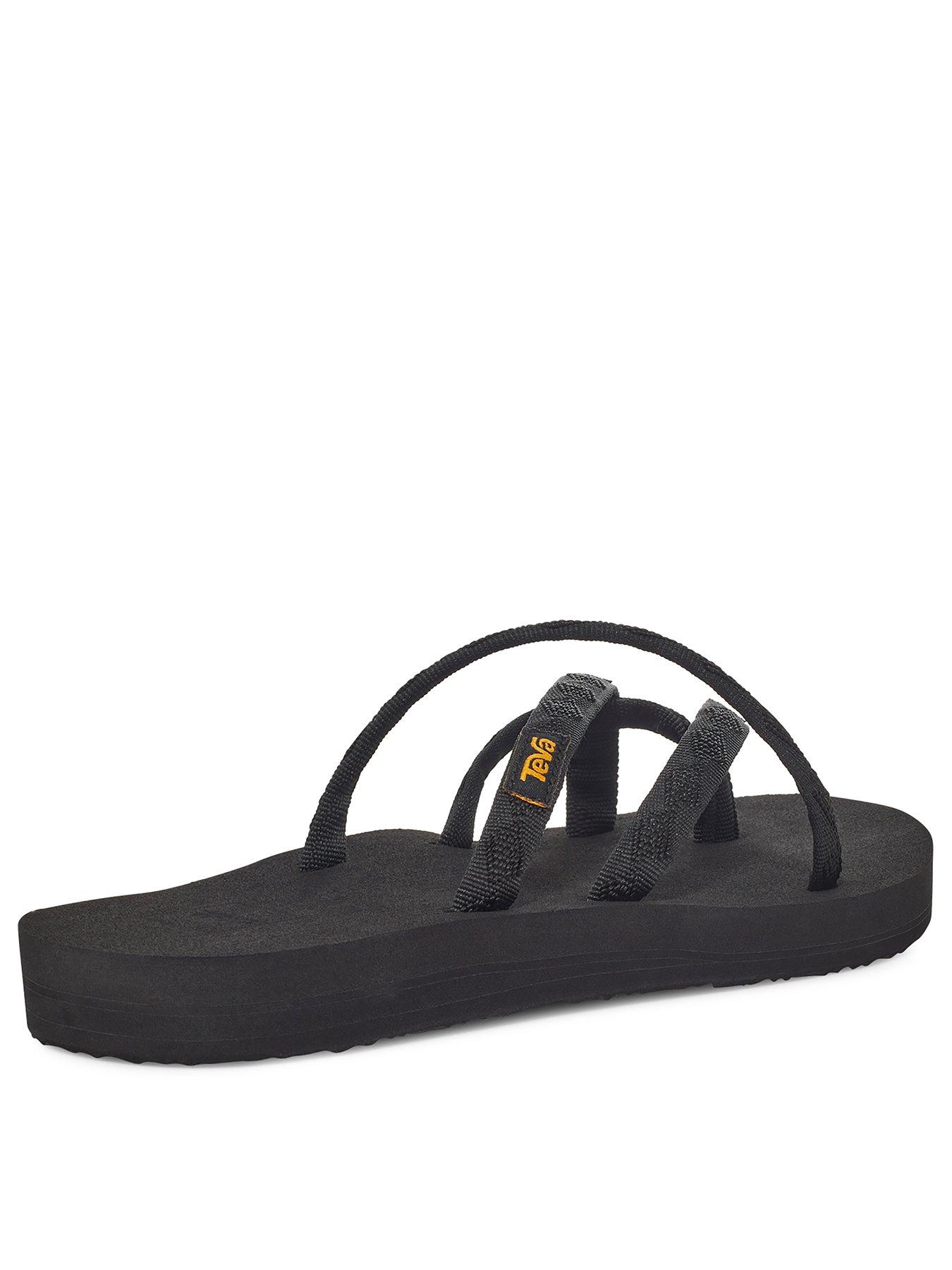  image of teva-olowahu-flat-sandals-nbsp--black