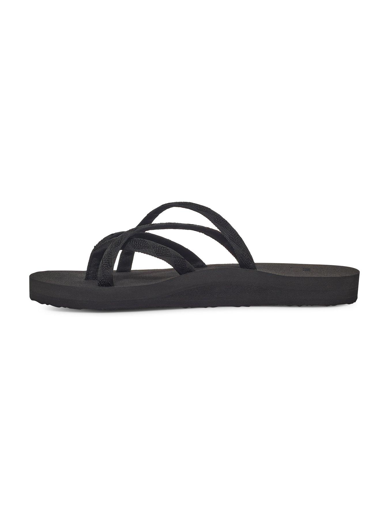  image of teva-olowahu-flat-sandals-nbsp--black
