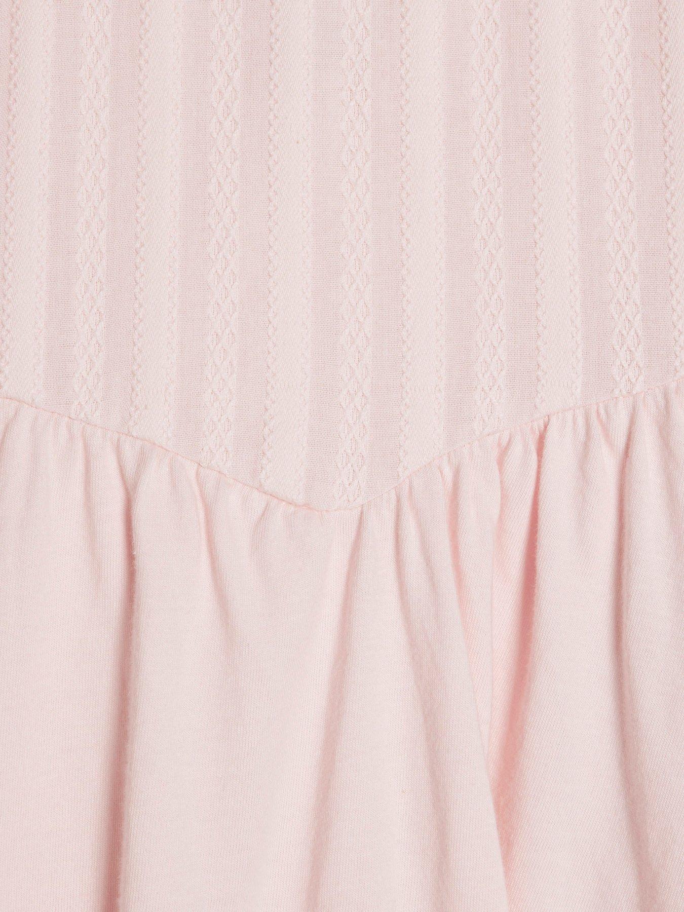 Image 6 of 6 of River Island Short Victoriana Frill Blouse - Pink