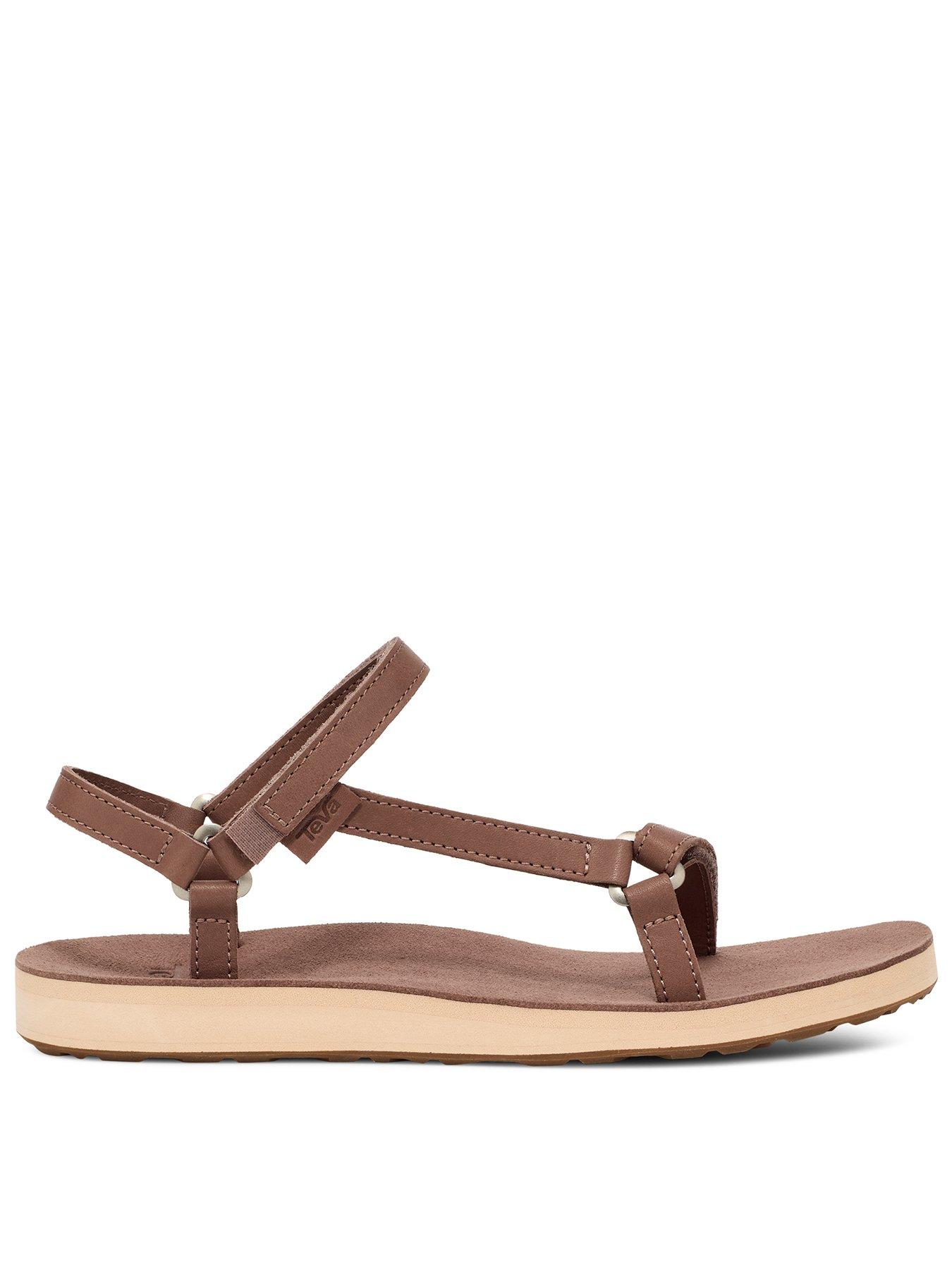 Teva Original Universal Slim Lea Sandals - Brown