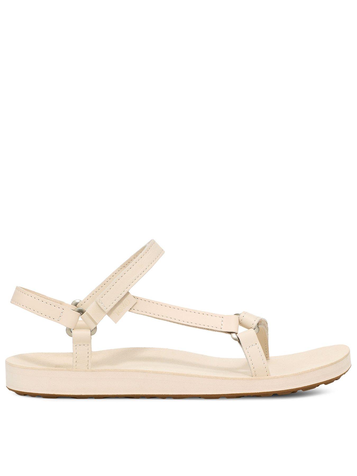 front image of teva-original-universal-slim-leather-sandals-off-white