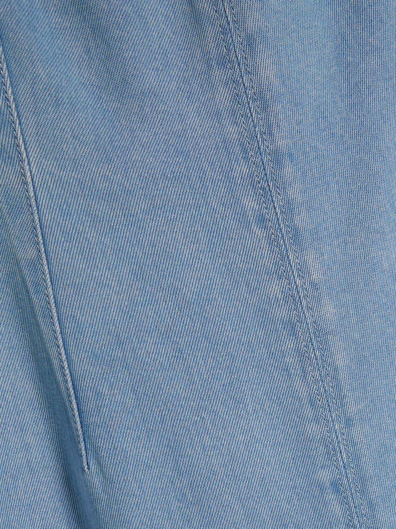 Image 6 of 6 of River Island Porto Boat Neck Wide Jumpsuit - Blue