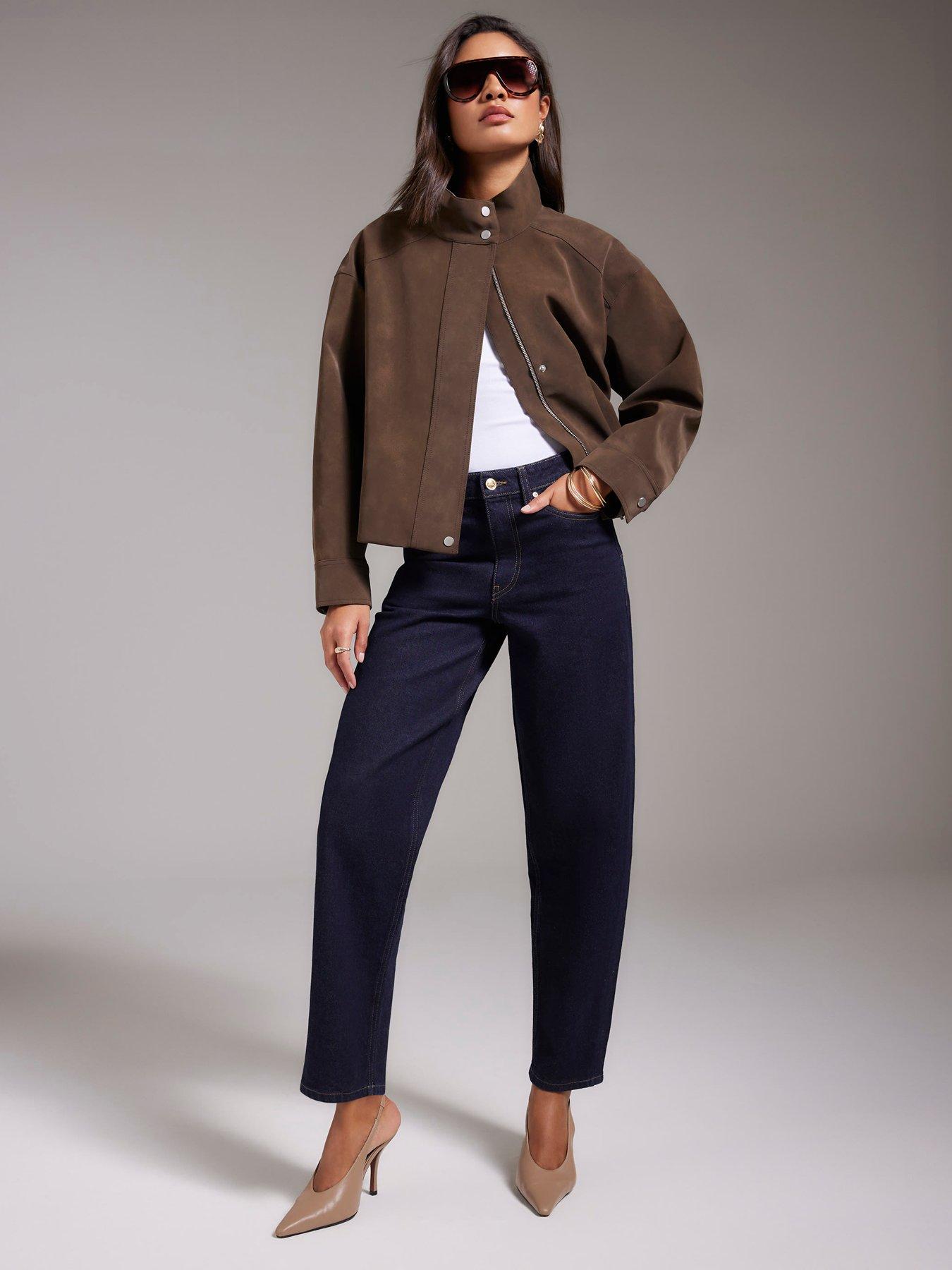 River Island Edward Core Barrel Jeans- Blue