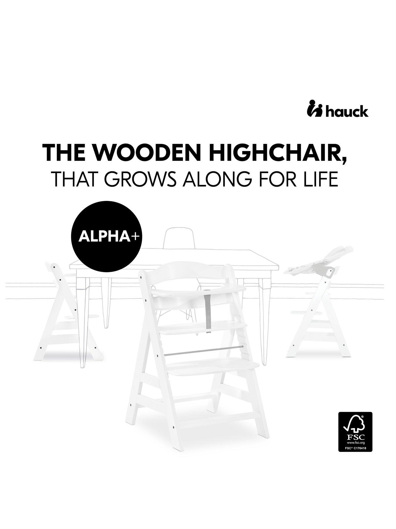 image of hauck-alpha-highchair-premium-bundle-white