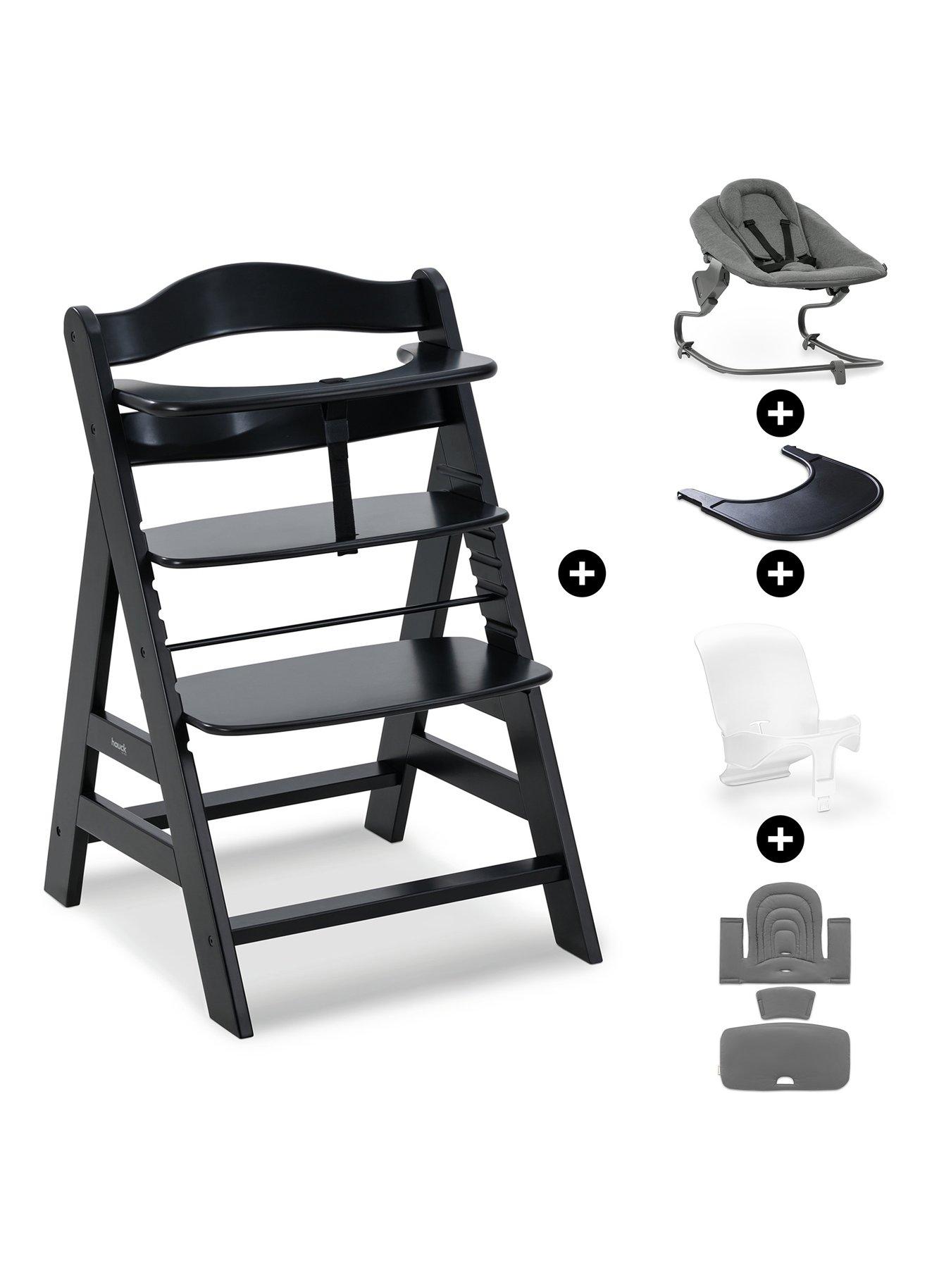 Image 1 of 8 of Hauck Alpha Highchair Premium Bundle - Black