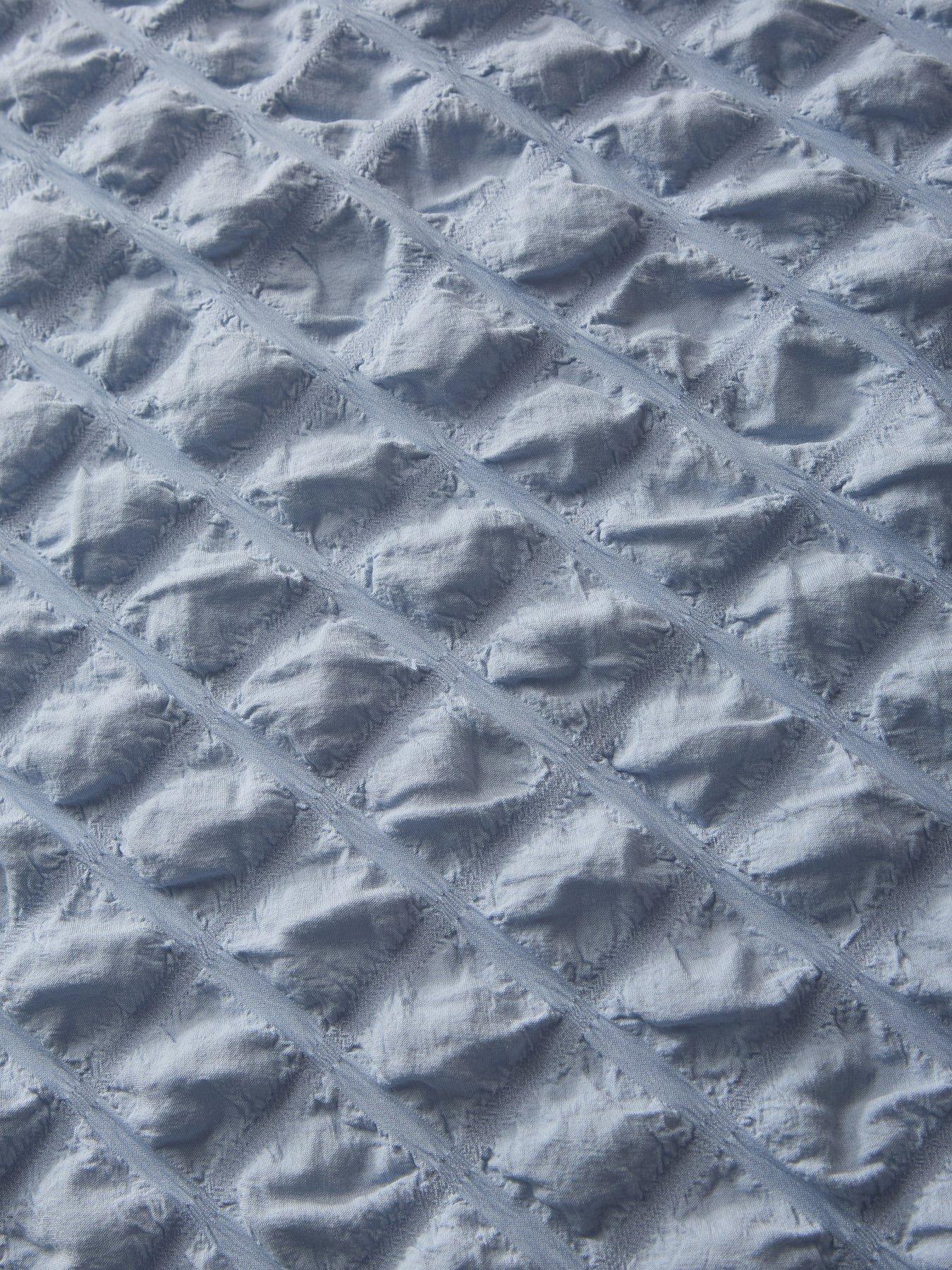 Image 3 of 5 of The Very Collection Pippa Seersucker Duvet Set - Blue