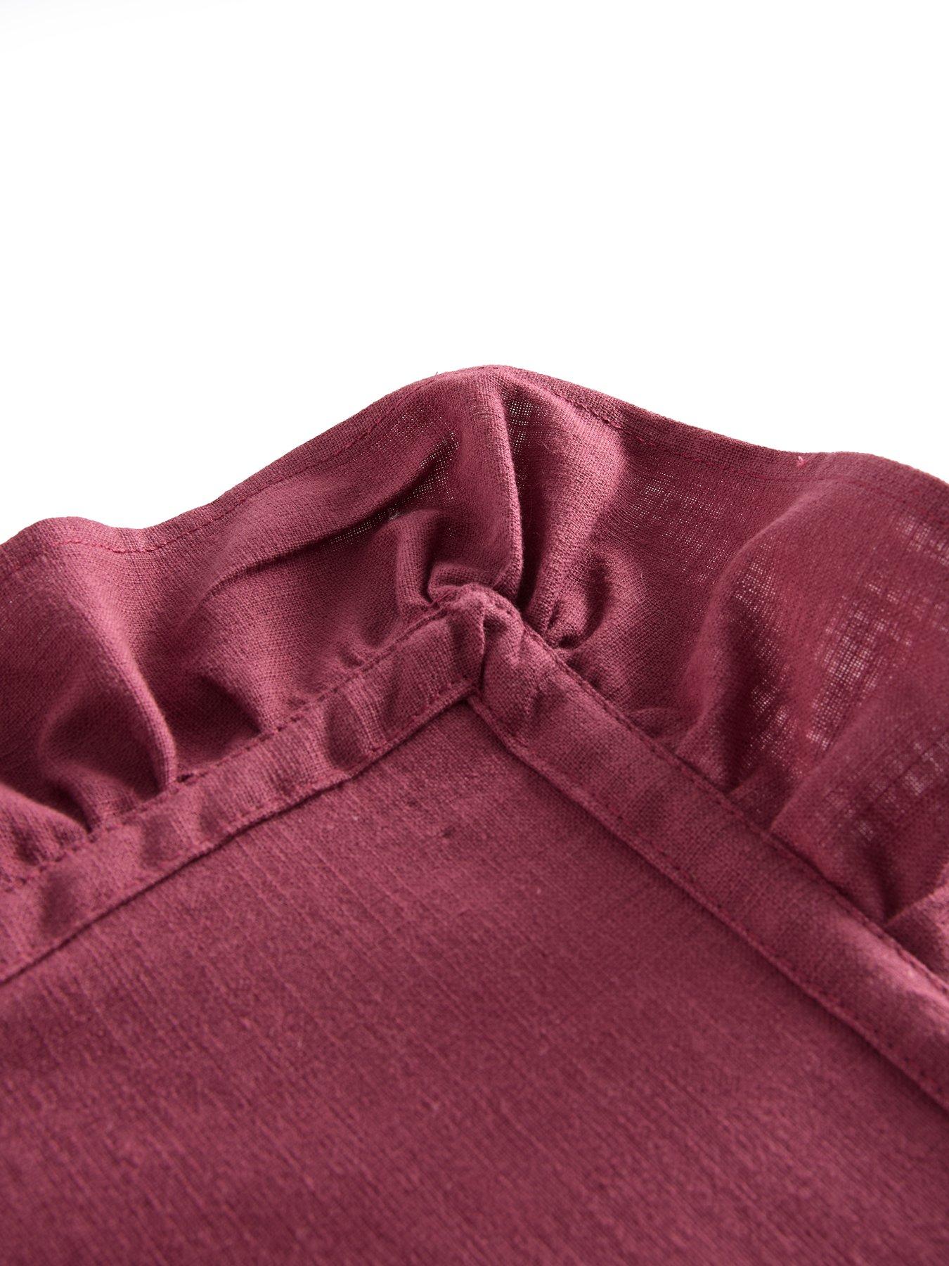 Image 4 of 6 of The Very Collection Cotton And Linen Blend Placemats With Frill Edge - Set Of 2