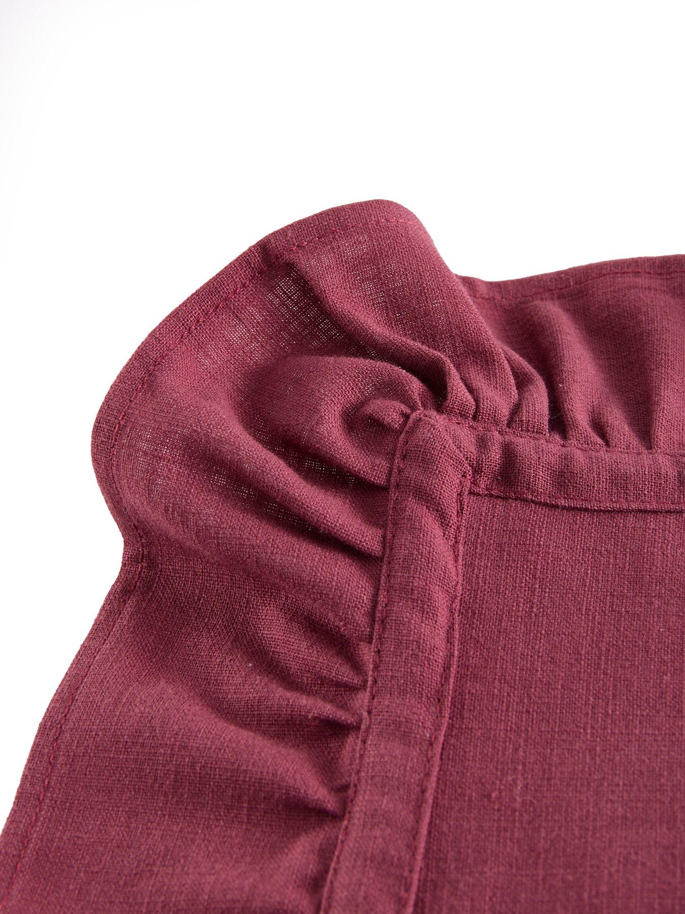 Image 6 of 6 of The Very Collection Cotton And Linen Blend Placemats With Frill Edge - Set Of 2