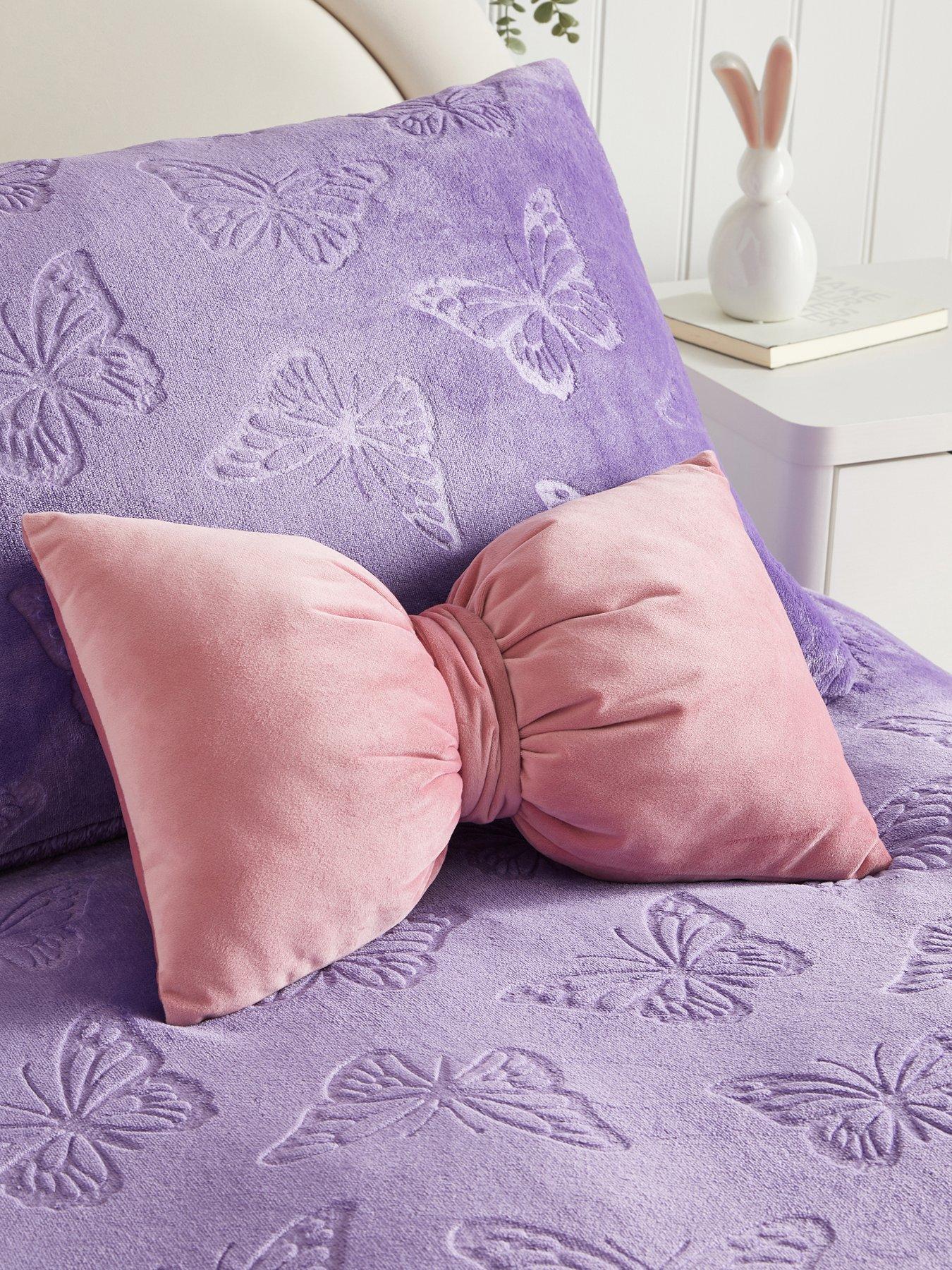 Image 1 of 5 of The Very Collection Pink&nbsp;Bow Shaped Cushion