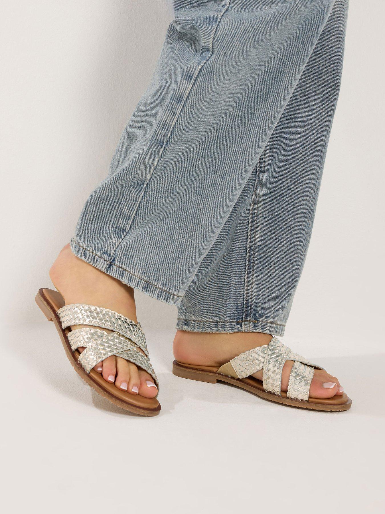 long-tall-sally-leather-woven-mule-gold