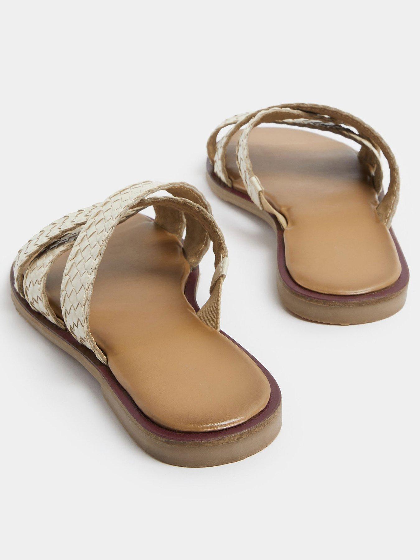 Image 3 of 4 of Long Tall Sally Leather Woven Mule - White