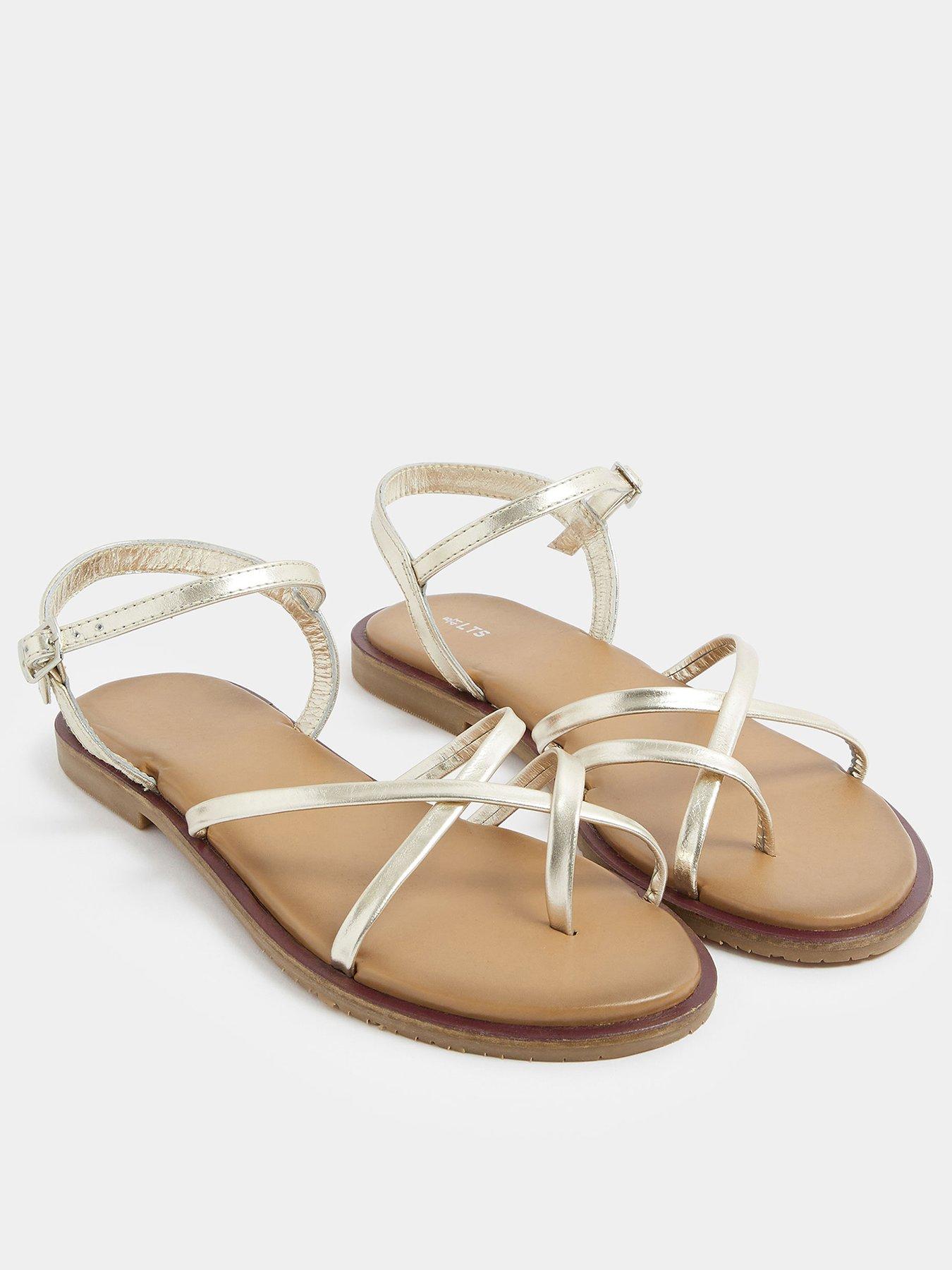  image of long-tall-sally-skinny-strap-toe-loop-sandal-gold