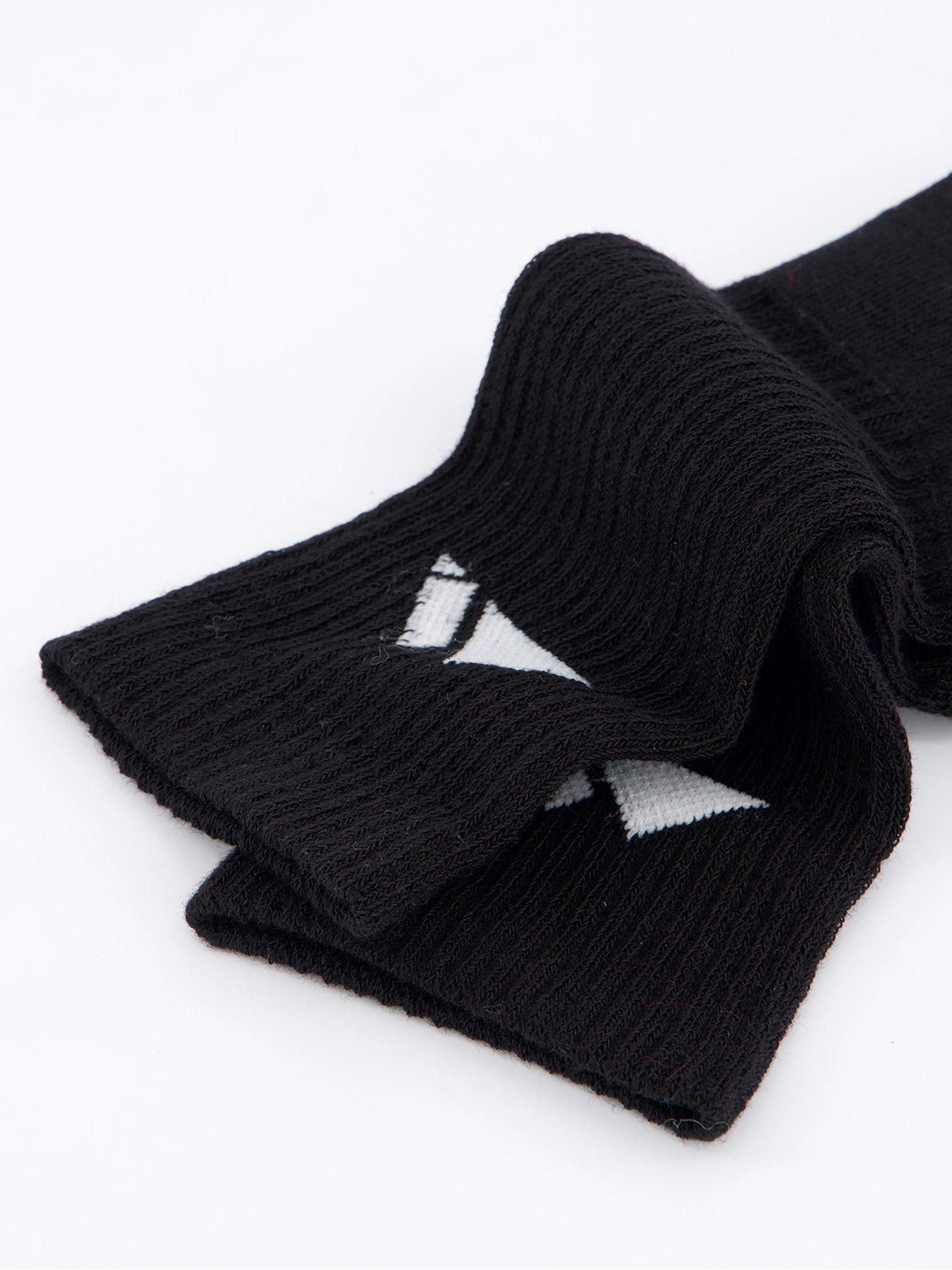 Image 4 of 4 of Monterrain Mens Form Core Crew Socks 3X Pack - Black/ White