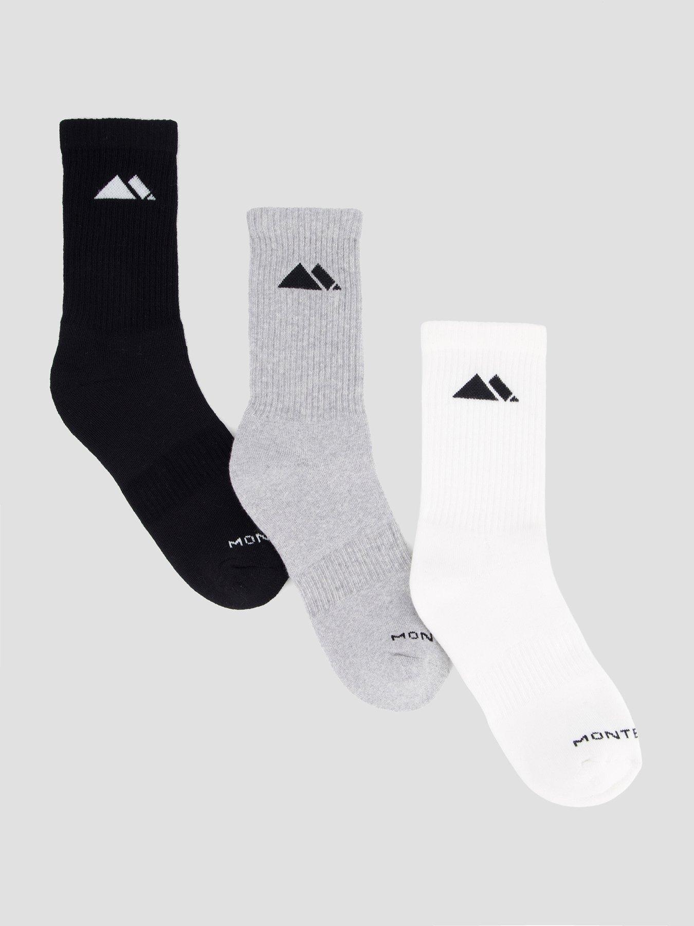 Monterrain Men's Form Core Crew Socks 3 Pack - Multi