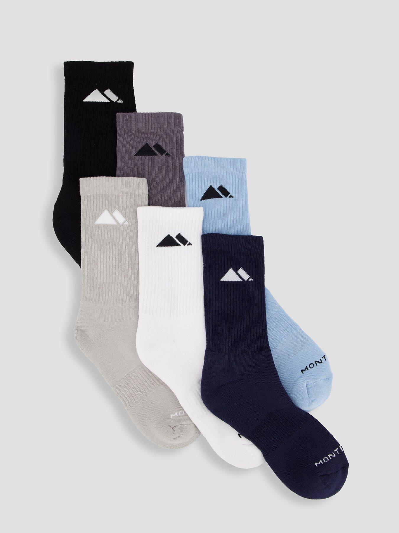 Image 1 of 4 of Monterrain Mens Form Core Crew Socks 6x Pack - Multi