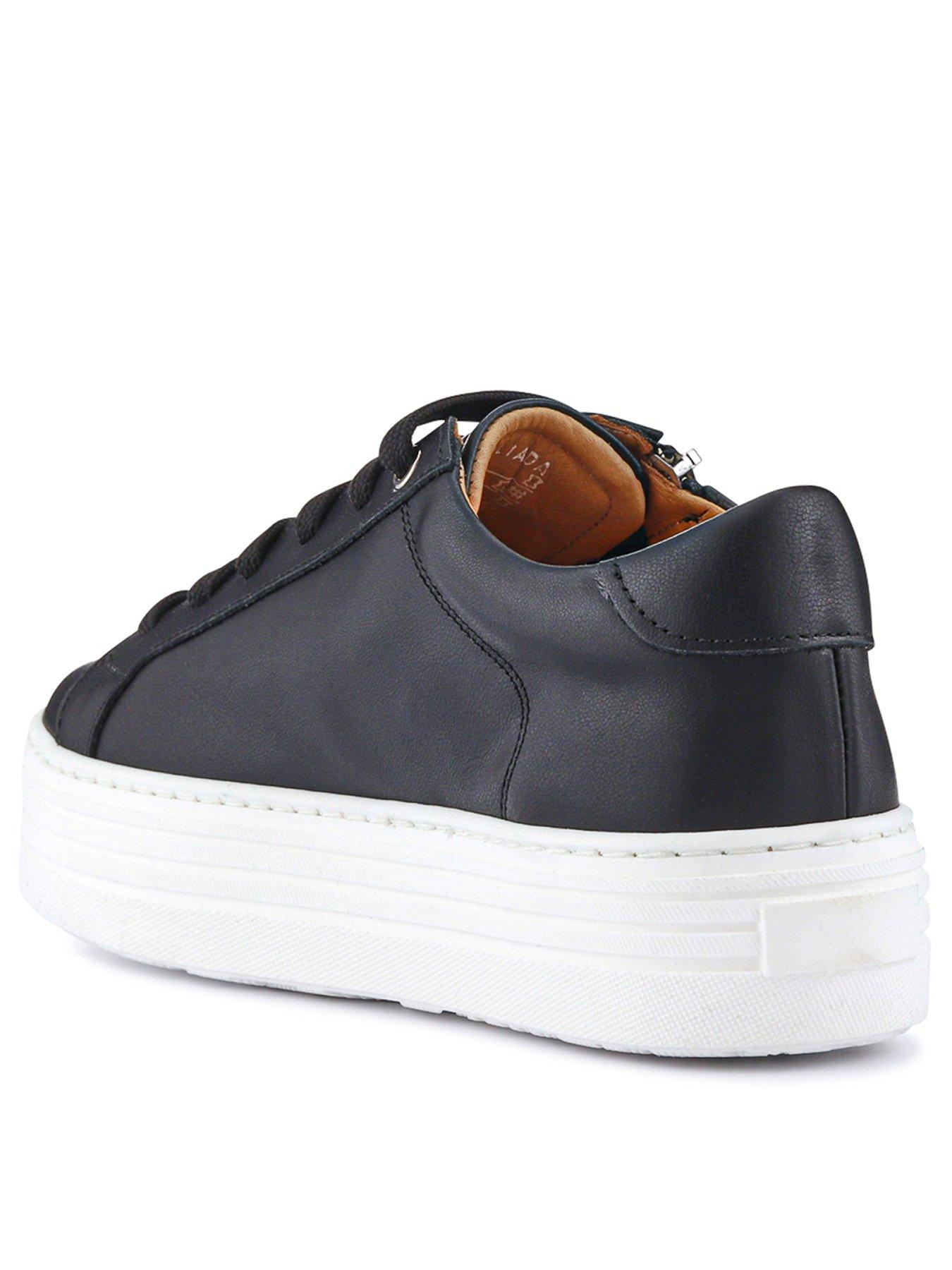  image of jones-bootmaker-amalia-flatform-trainer-black