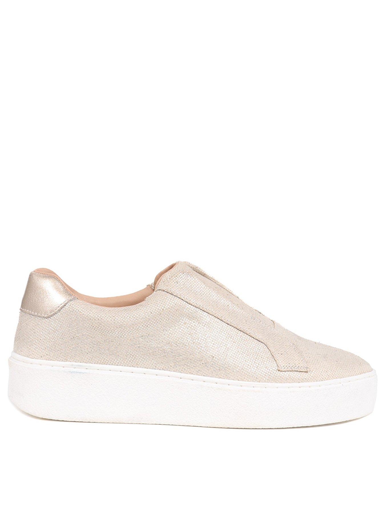 Image 1 of 5 of Jones Bootmaker Fernanda Low Trainer - Champagne Gold