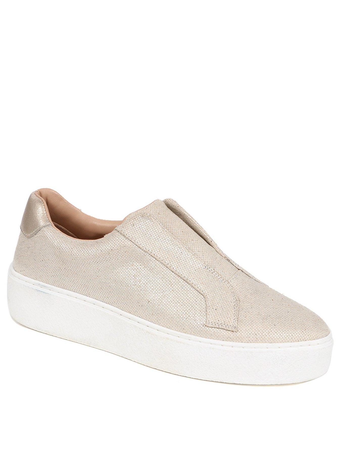 Image 2 of 5 of Jones Bootmaker Fernanda Low Trainer - Champagne Gold
