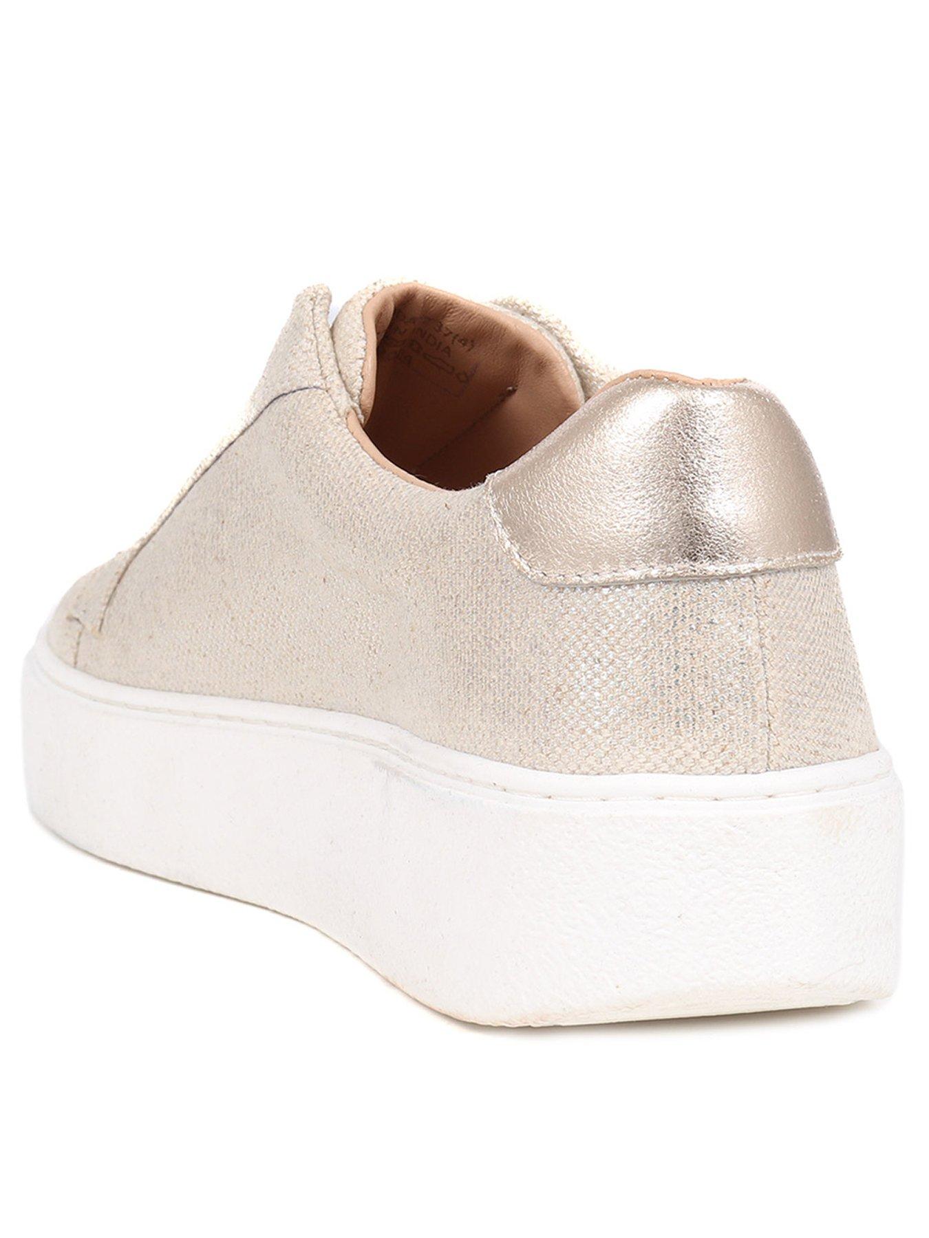 Image 3 of 5 of Jones Bootmaker Fernanda Low Trainer - Champagne Gold