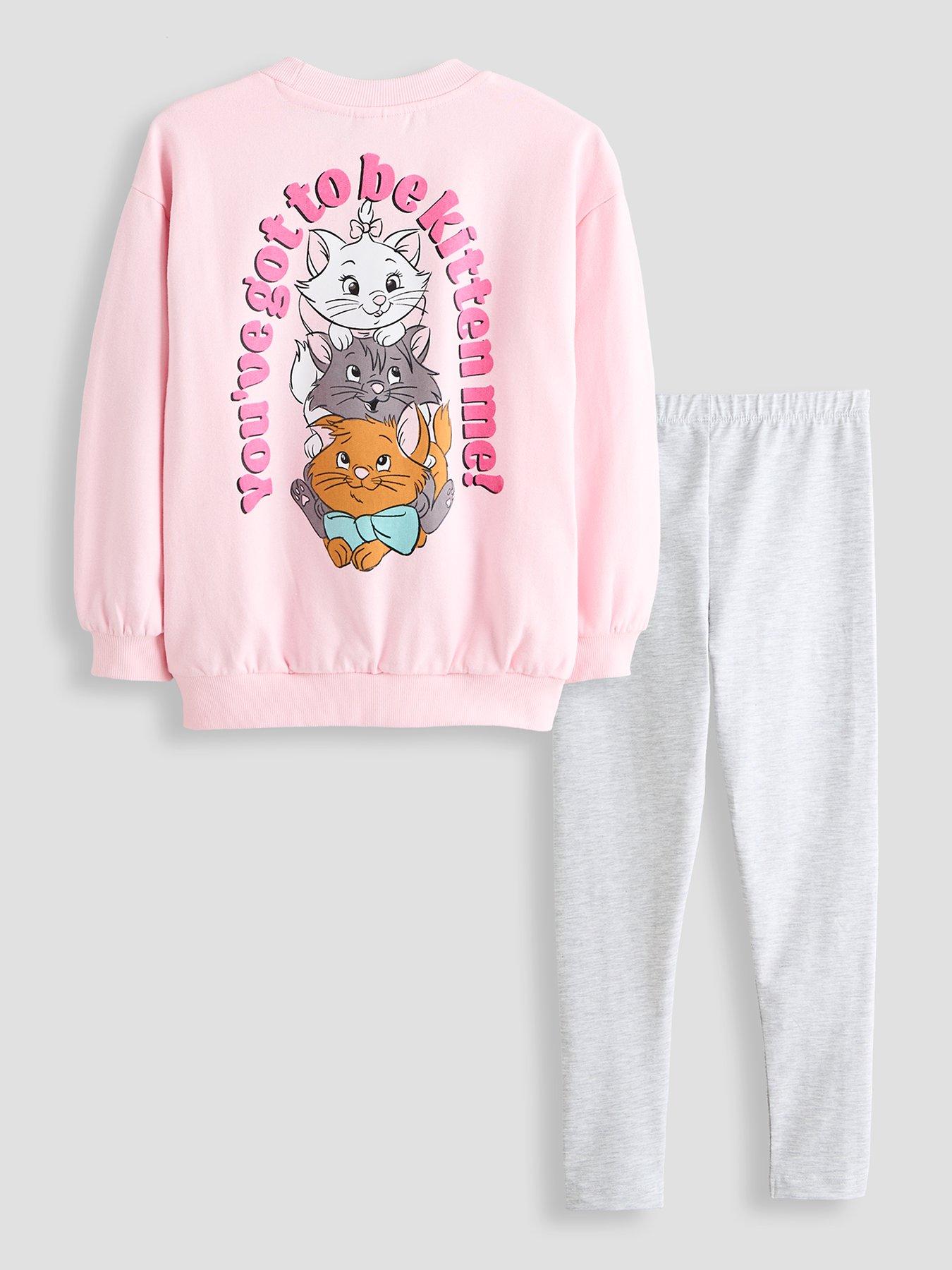 The Very Collection Disney Aristocats Sweatshirt And Leggings Set - Pink