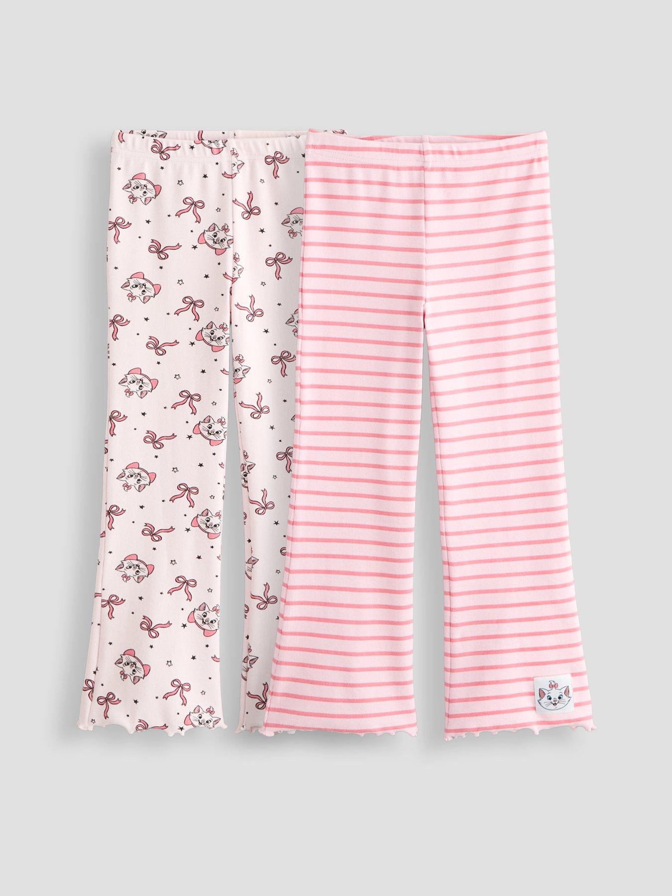 Image 1 of 5 of The Very Collection Aristocats Marie 2 Pack Flare Rib Leggings - Multi