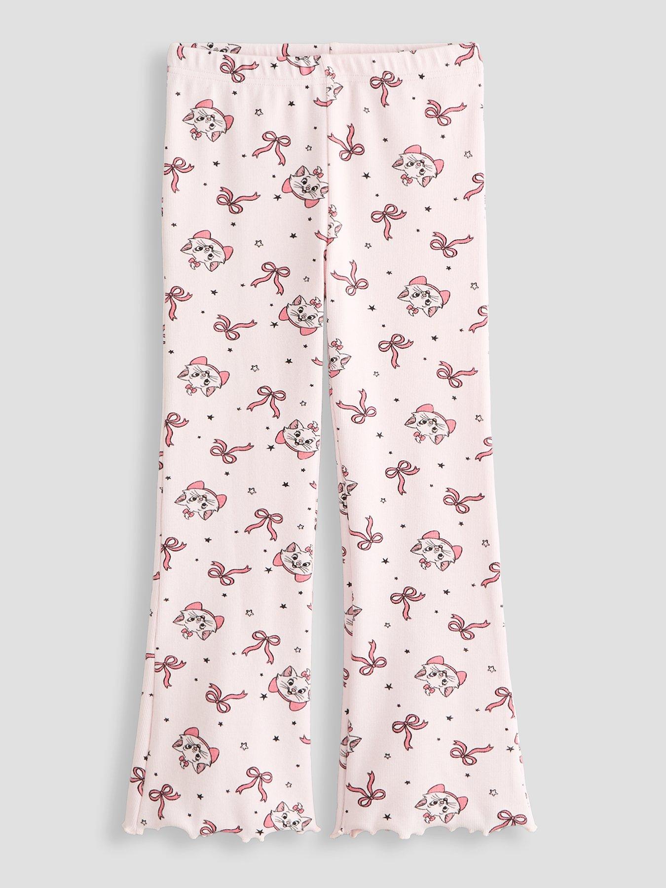 Image 2 of 5 of The Very Collection Aristocats Marie 2 Pack Flare Rib Leggings - Multi