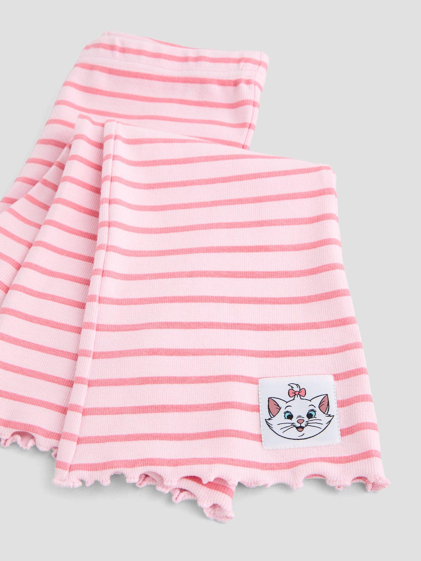 Image 4 of 5 of The Very Collection Aristocats Marie 2 Pack Flare Rib Leggings - Multi